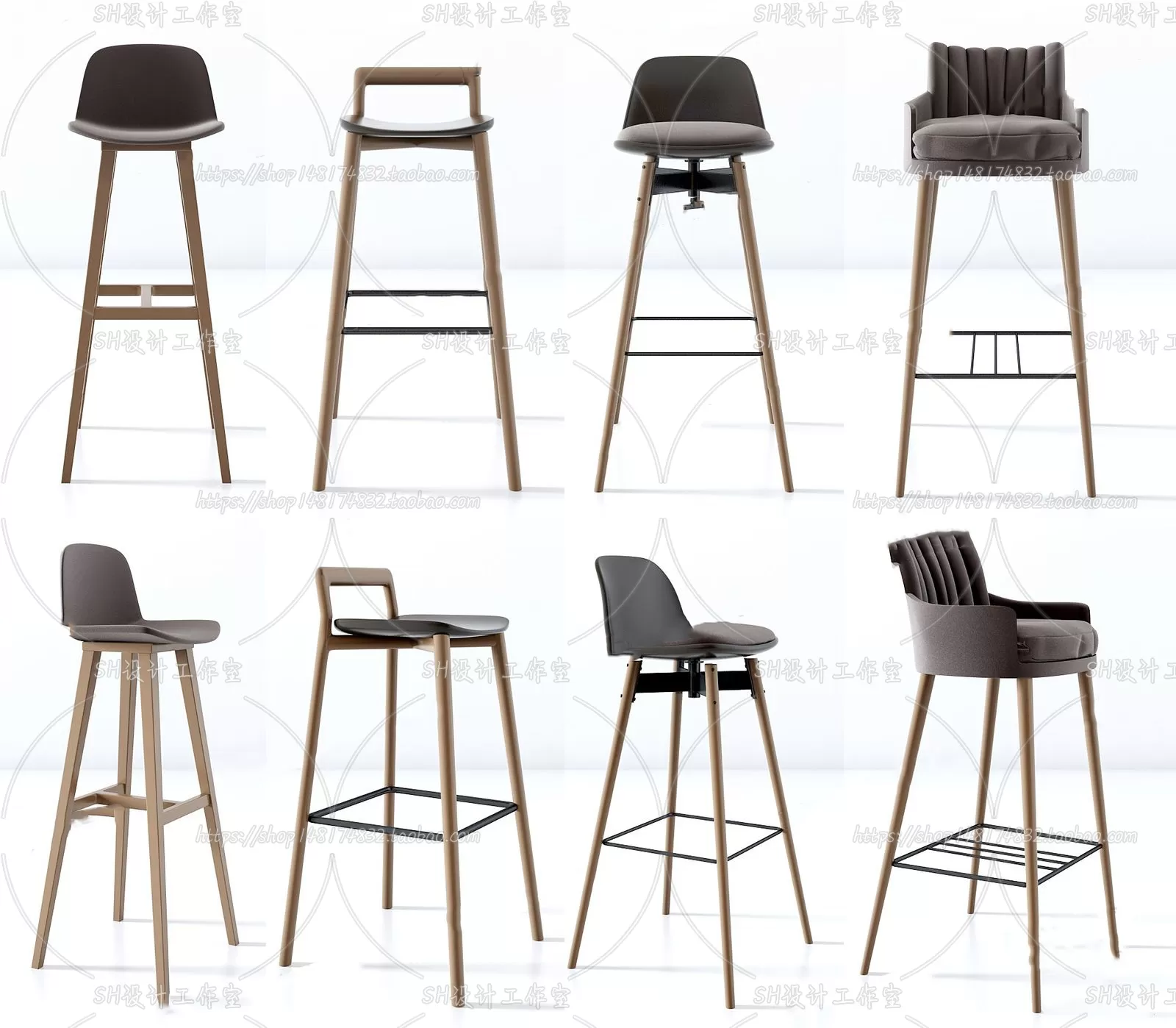 Bar Chair 3D Models – 2074