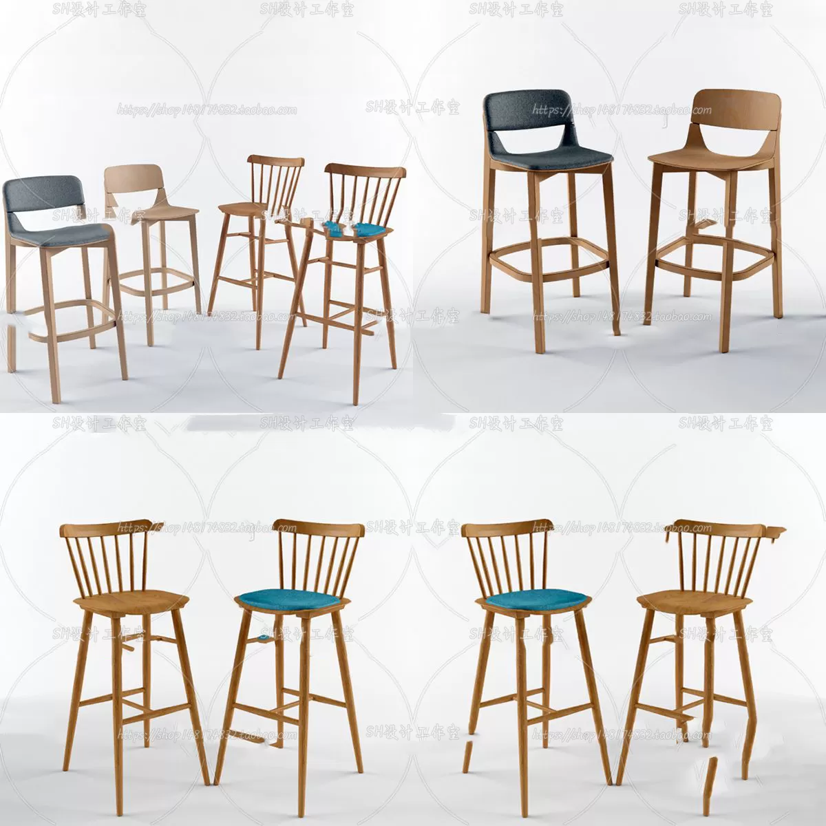 Bar Chair 3D Models – 2075