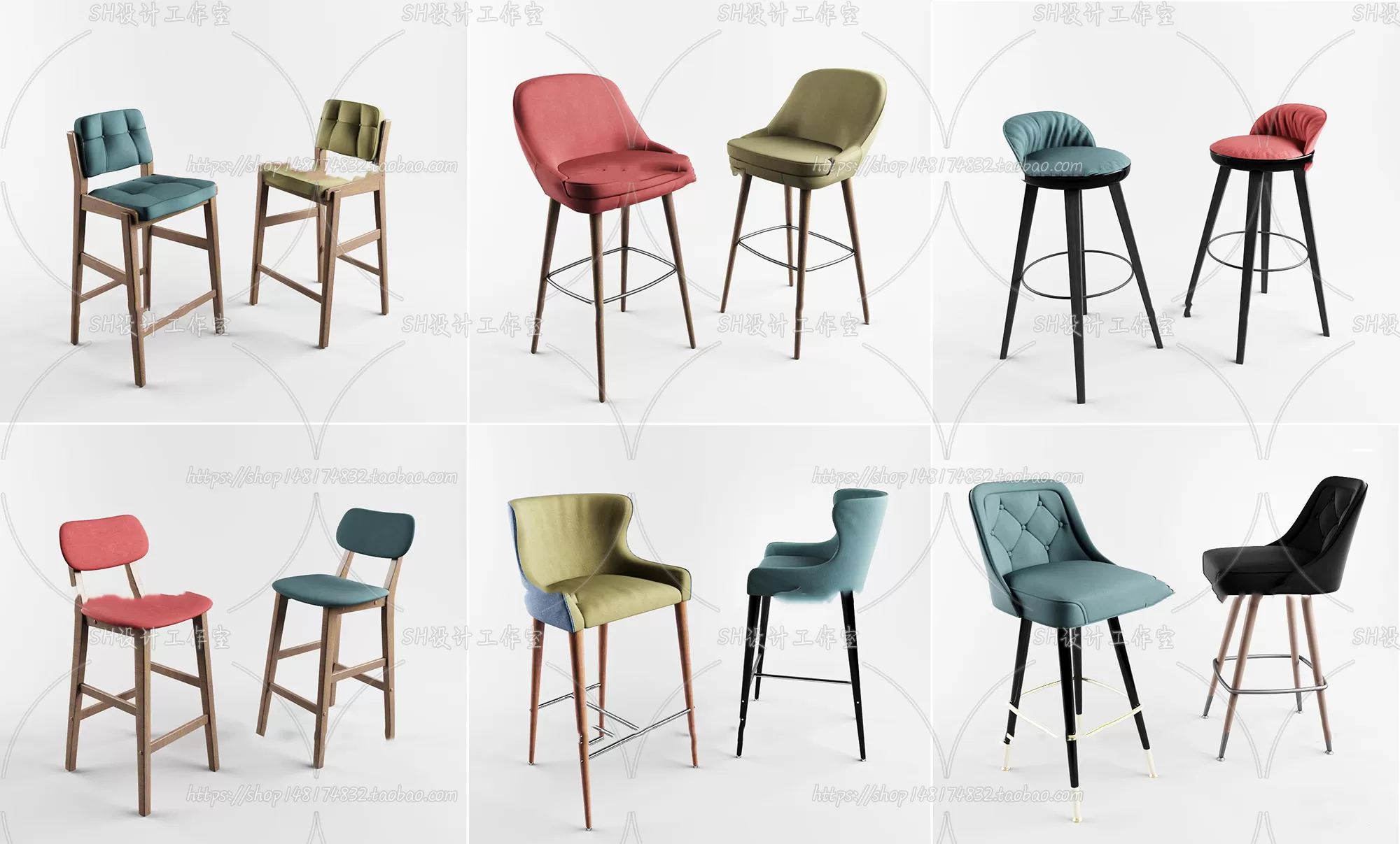 Bar Chair 3D Models – 2081