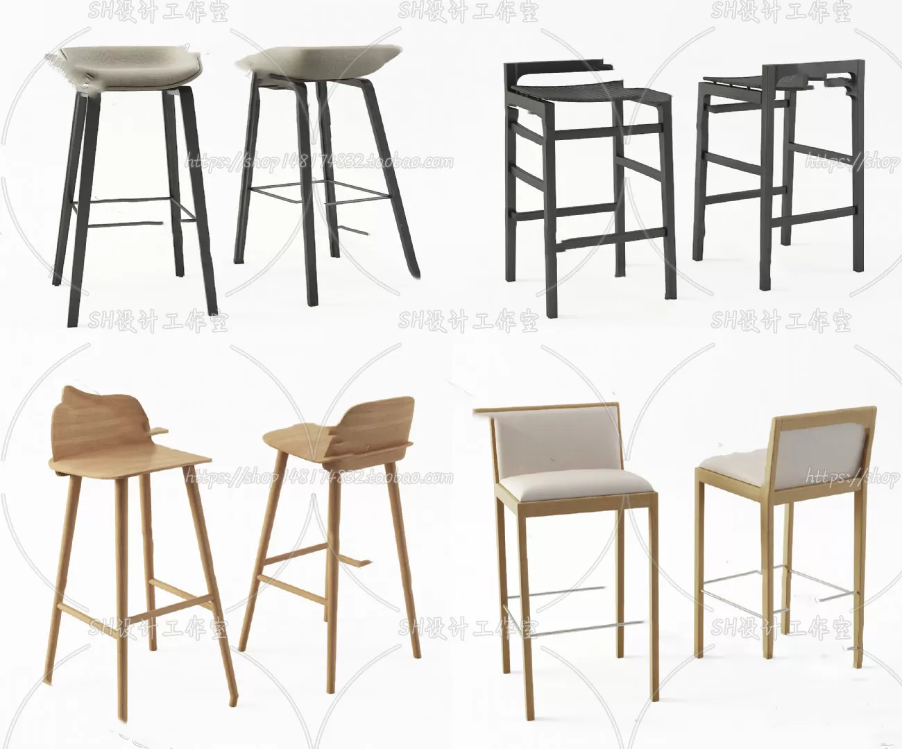 Bar Chair 3D Models – 2082