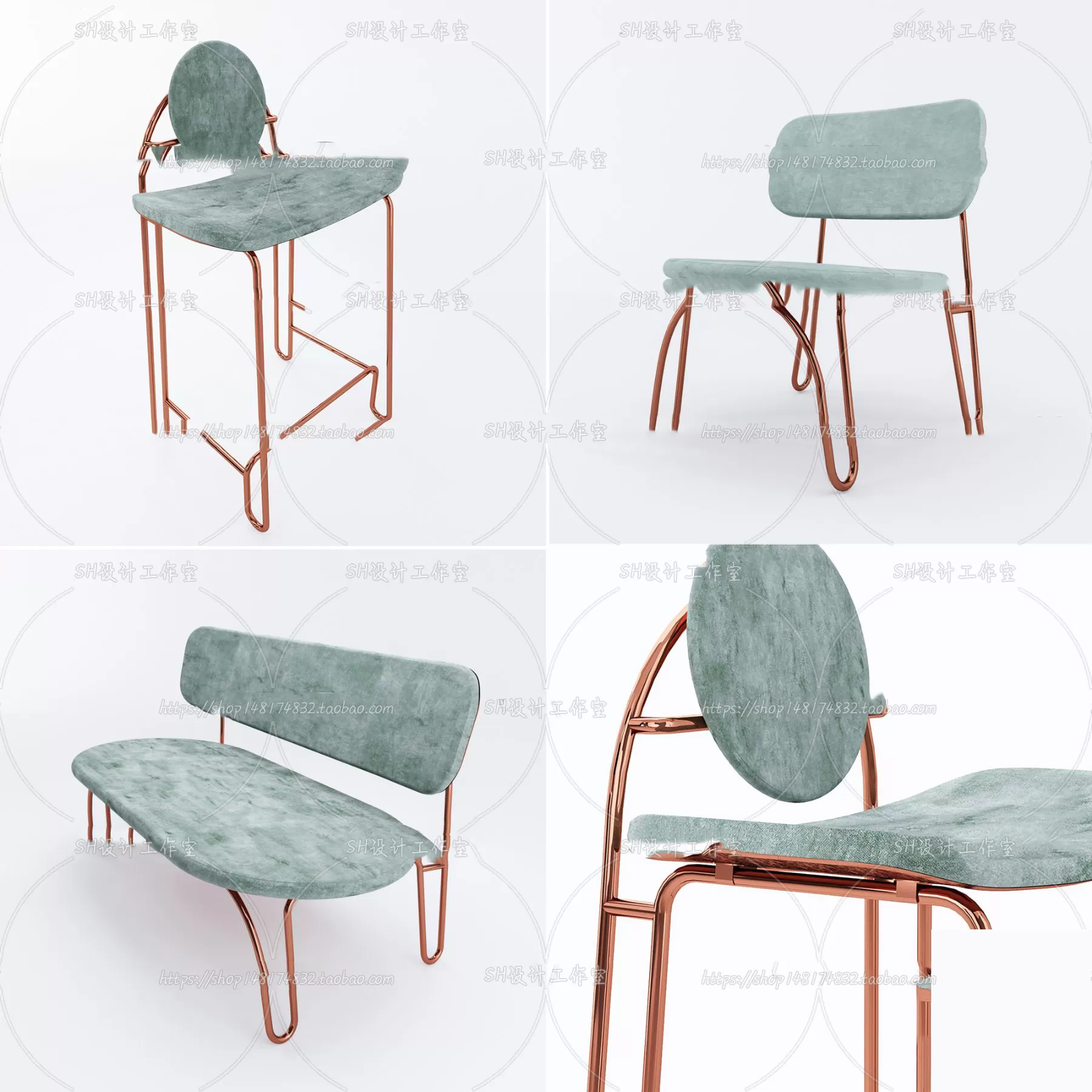 Bar Chair 3D Models – 2091