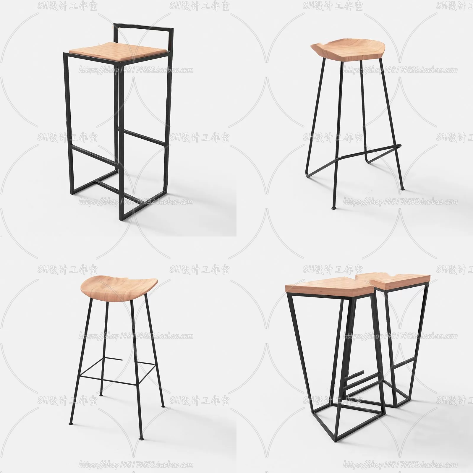 Bar Chair 3D Models – 2092