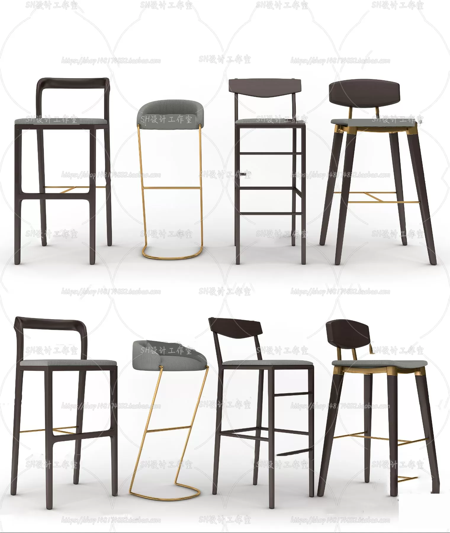 Bar Chair 3D Models – 2096