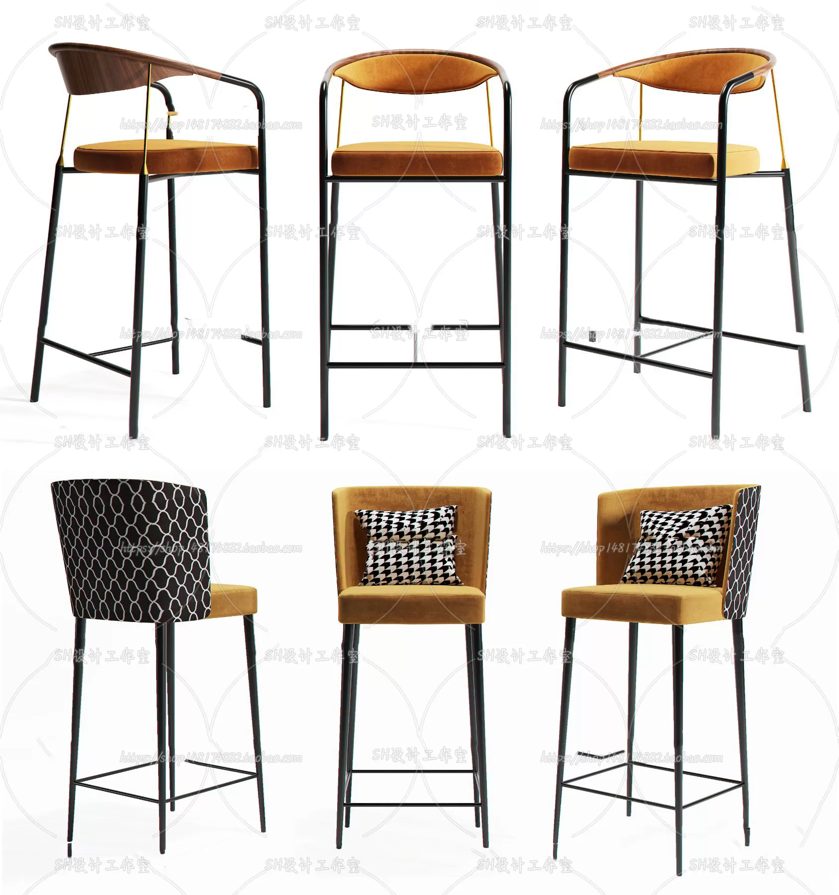 Bar Chair 3D Models – 2097