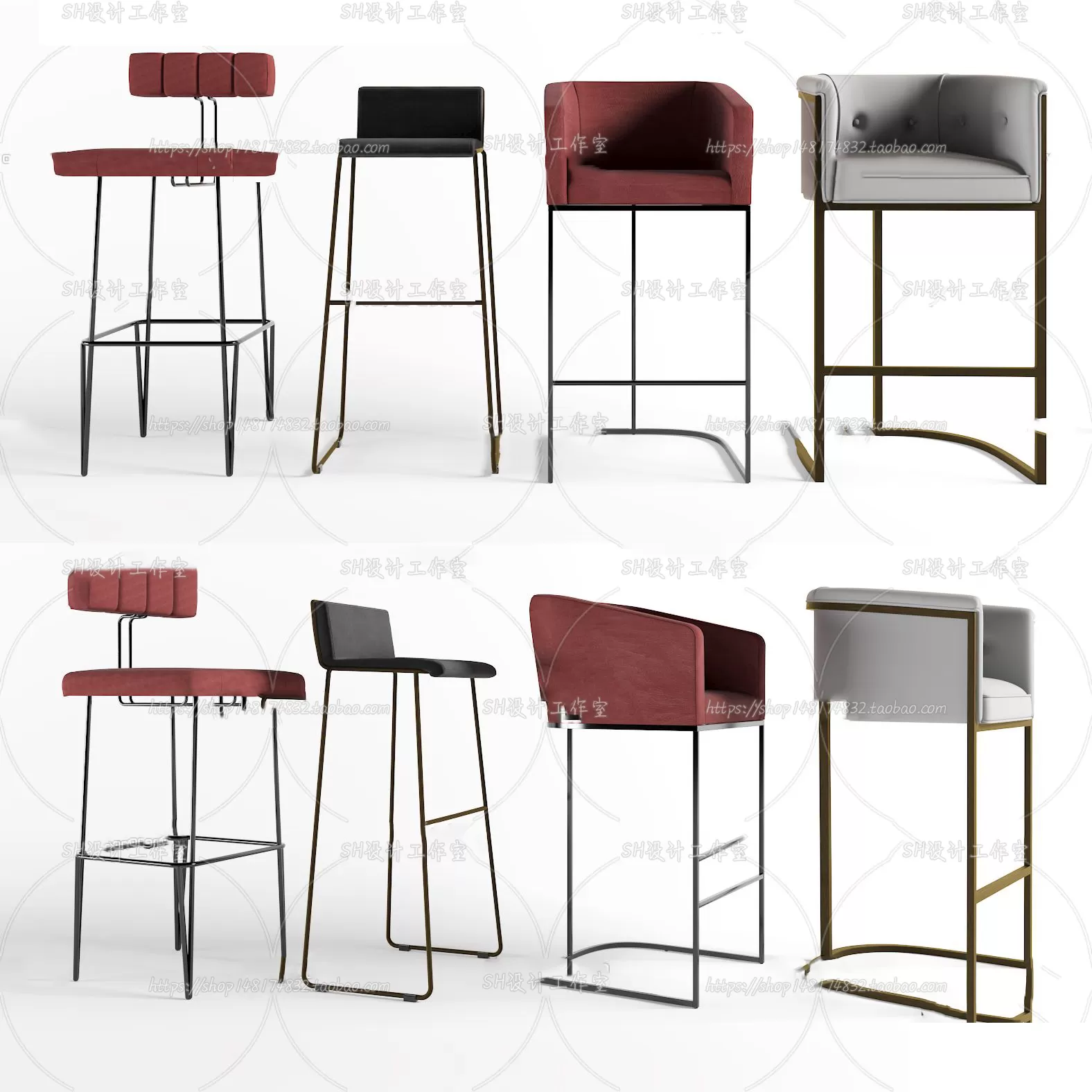 Bar Chair 3D Models – 2099