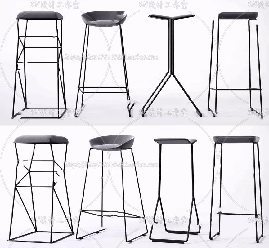 Bar Chair 3D Models – 2102
