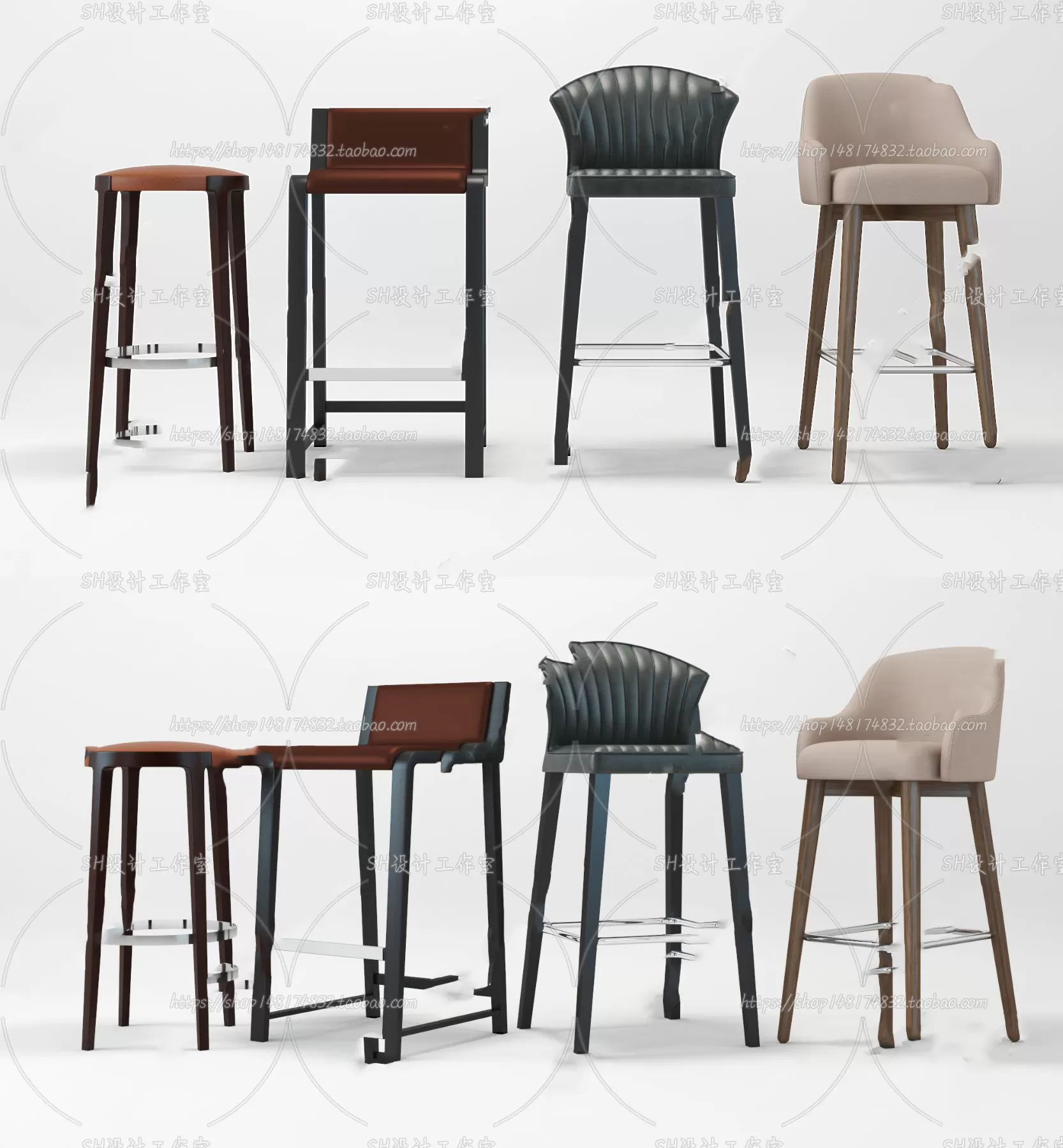 Bar Chair 3D Models – 2104