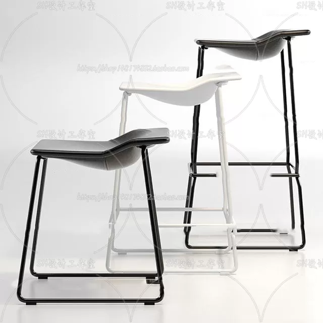 Bar Chair 3D Models – 2110