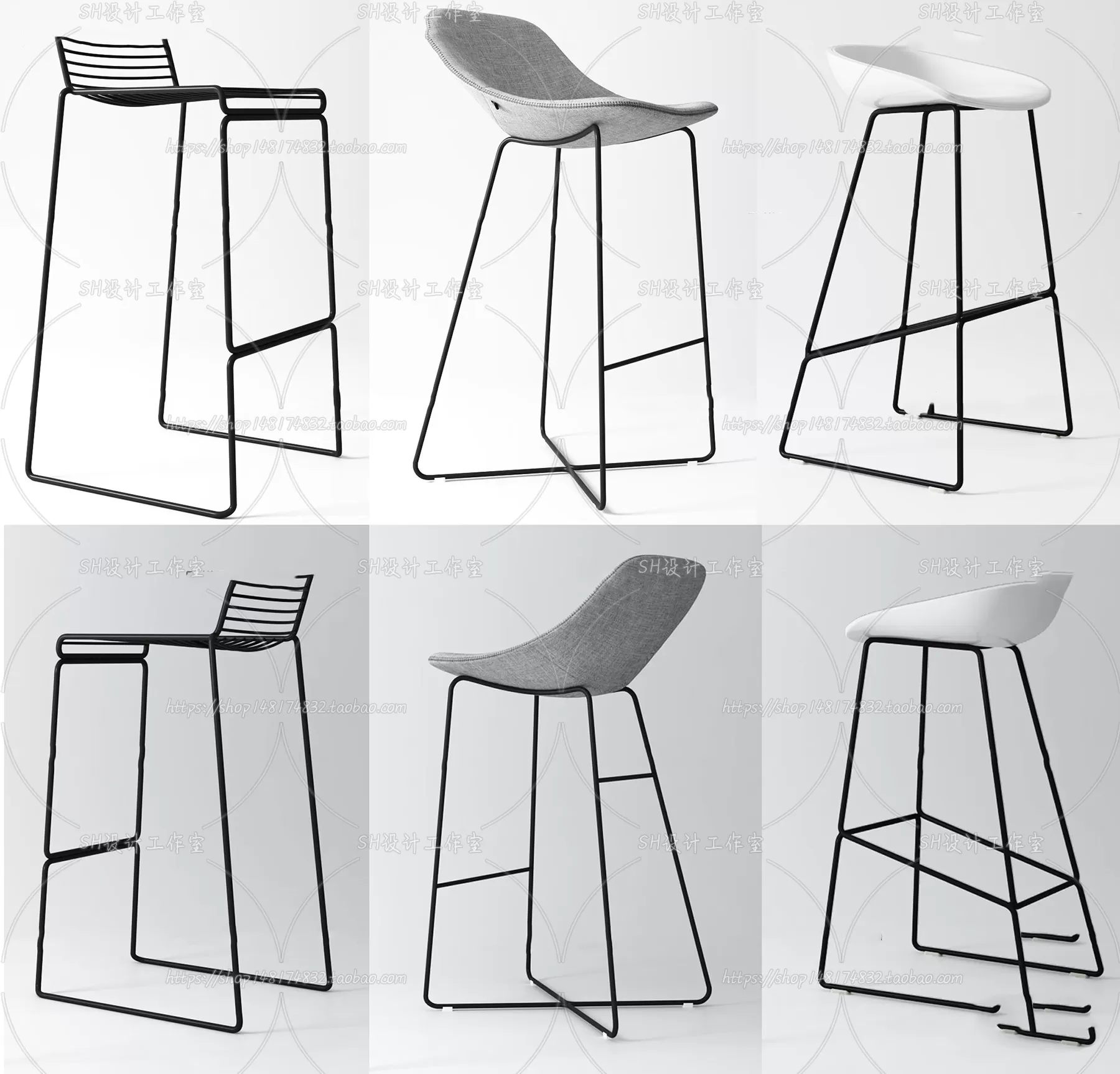 Bar Chair 3D Models – 2129