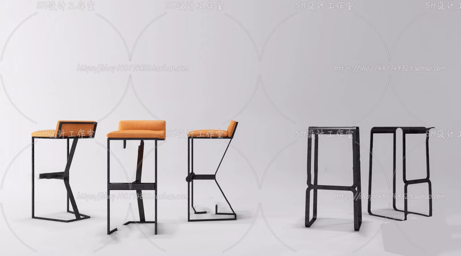 Bar Chair 3D Models – 2130