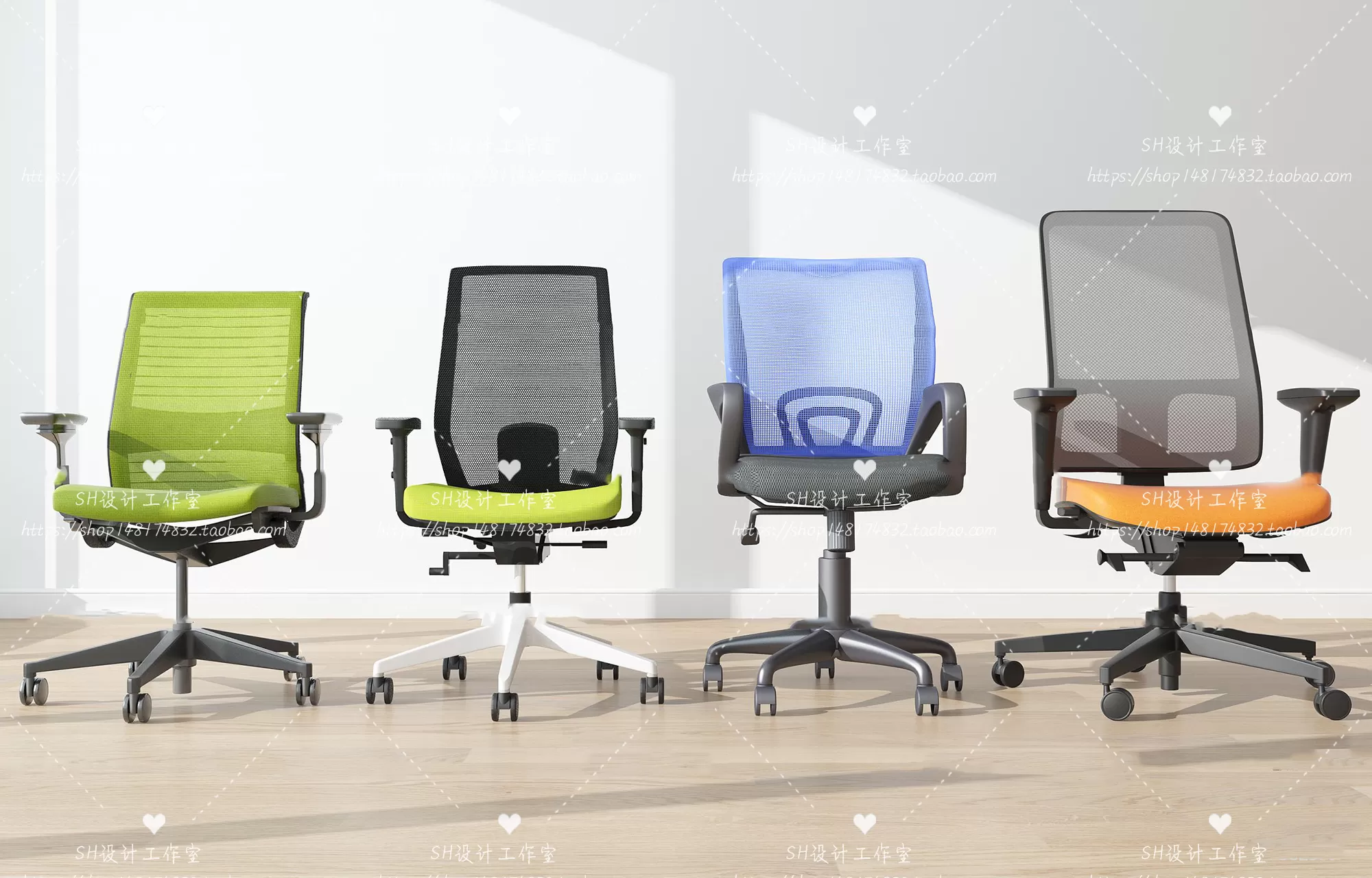 Office Chair 3D Models – 2165