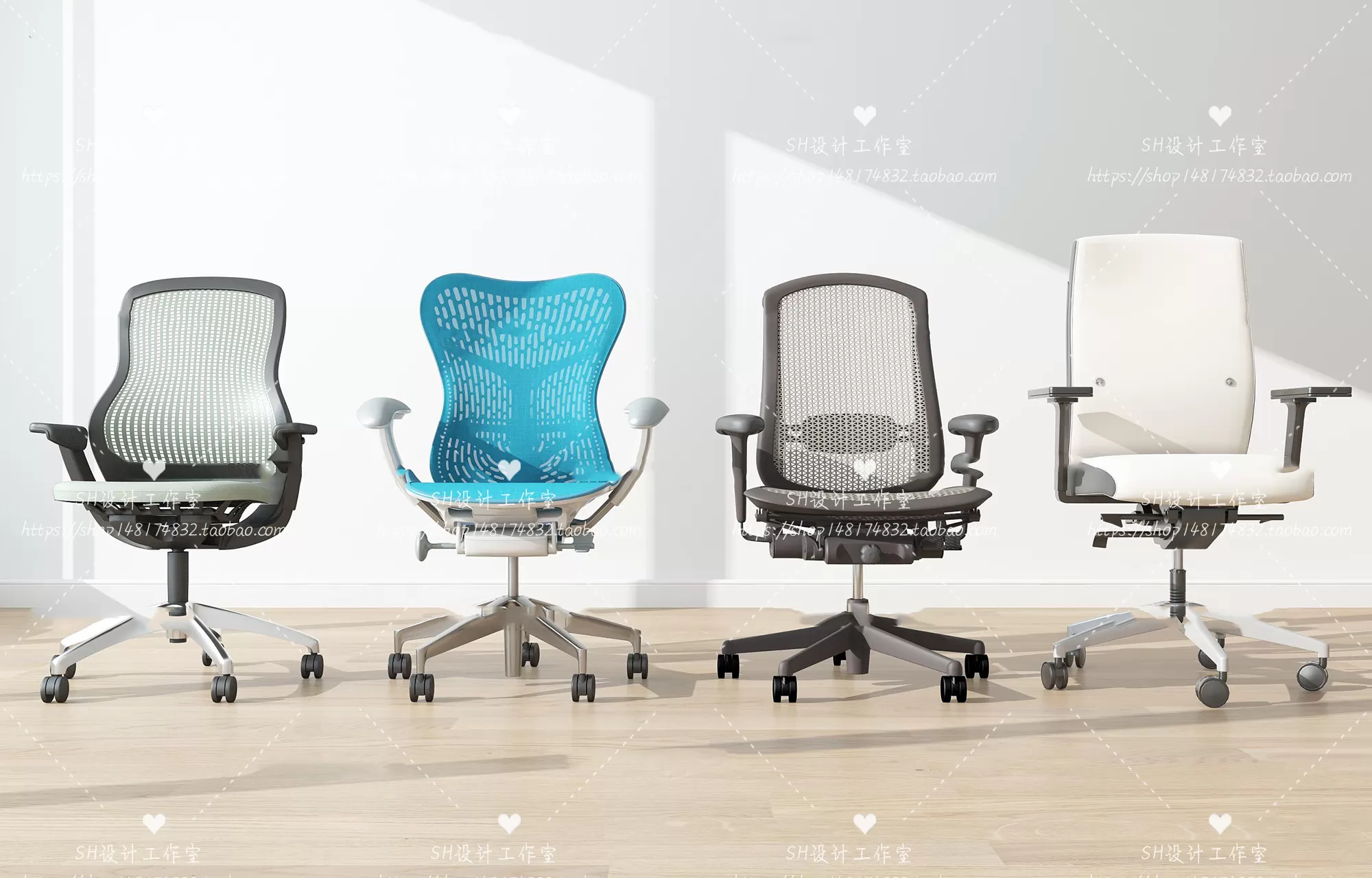 Office Chair 3D Models – 2166