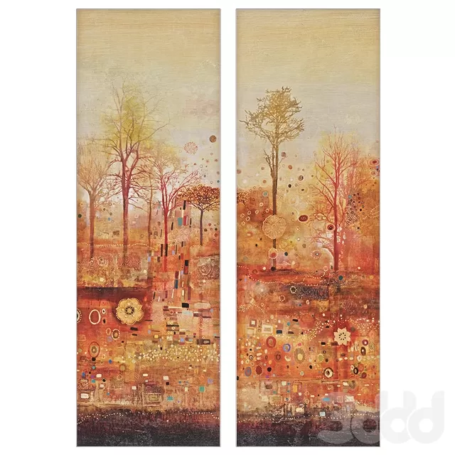 Autumn Delight Canvas Art (Set of 2) – 206717 Autumn Delight Canvas Art (Set of 2) – 206717