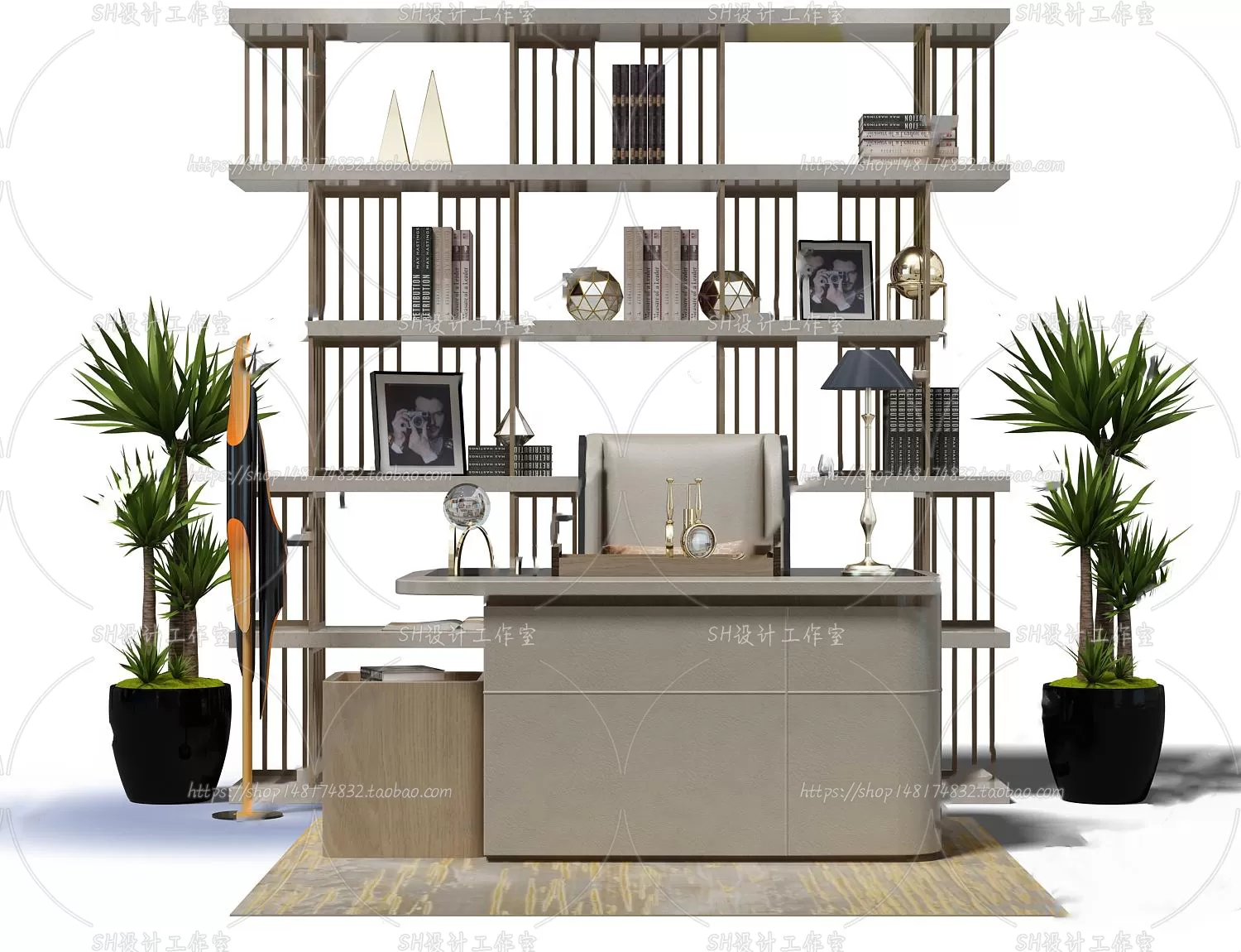 Study Desk – 3D Models – 2238