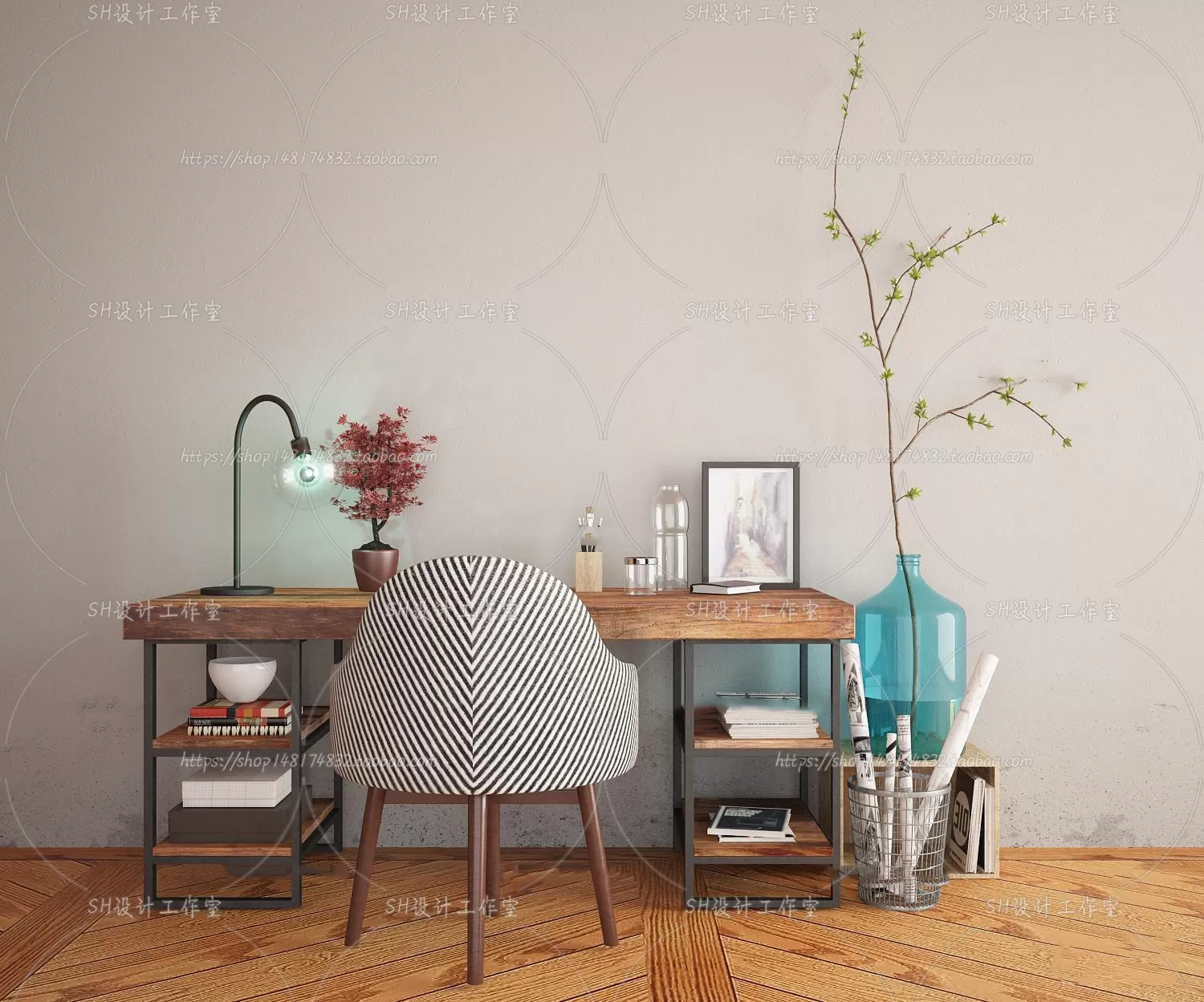 Study Desk – 3D Models – 2241