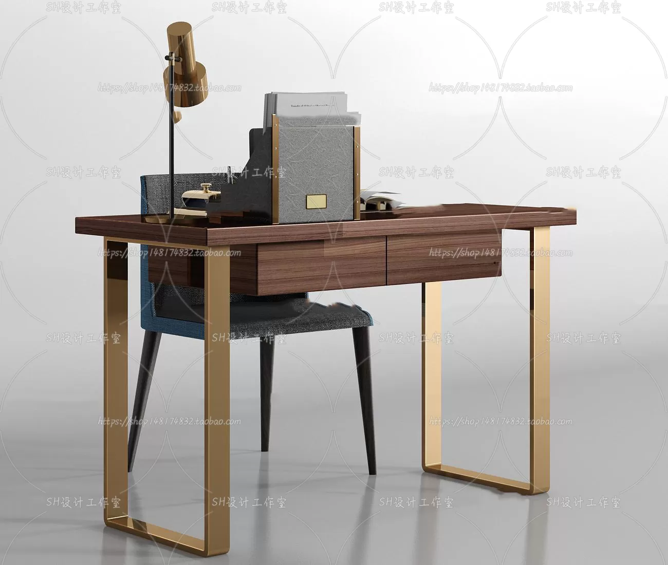 Study Desk – 3D Models – 2243