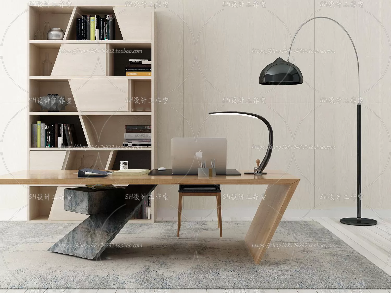 Study Desk – 3D Models – 2244