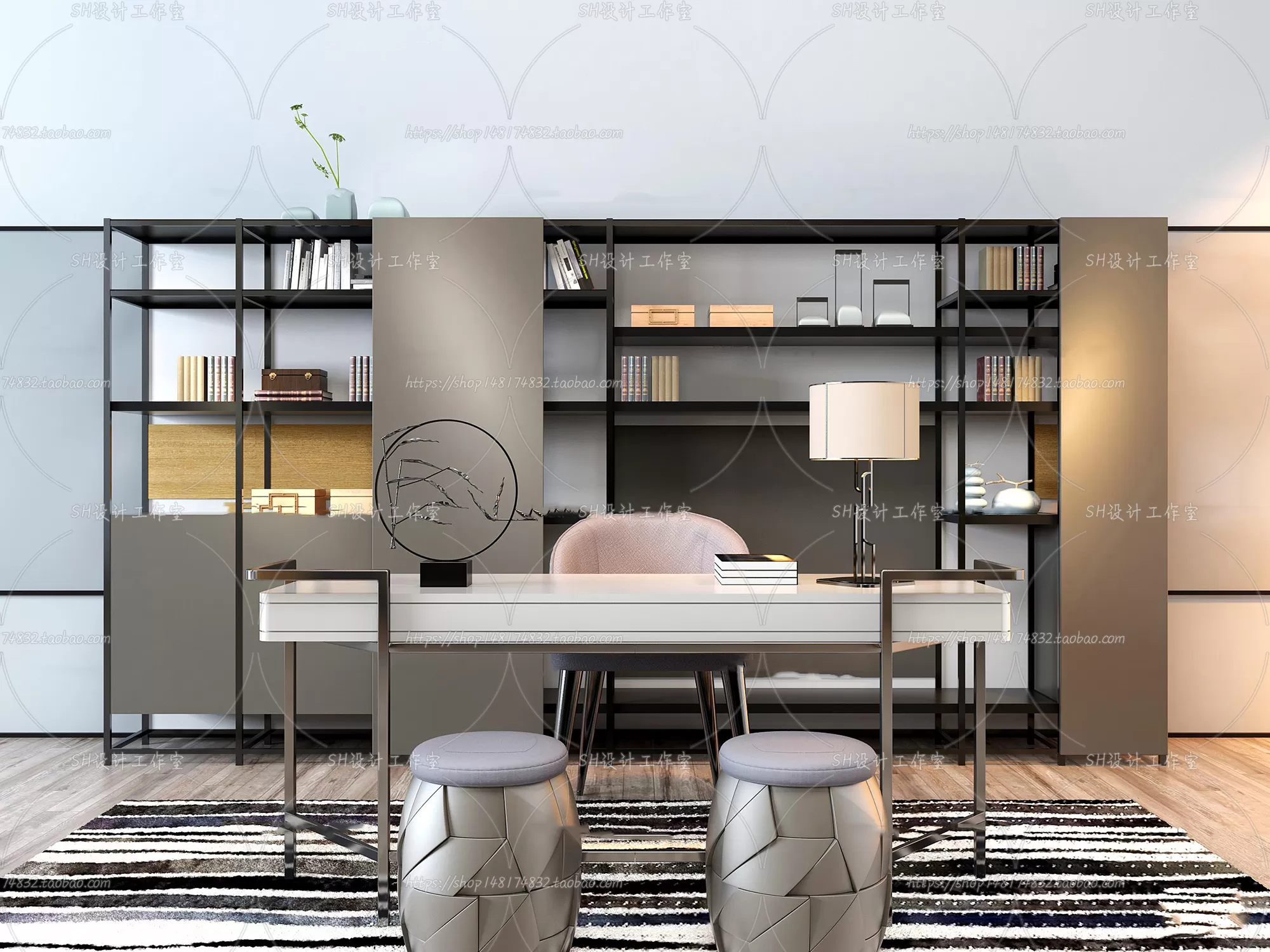 Study Desk – 3D Models – 2245