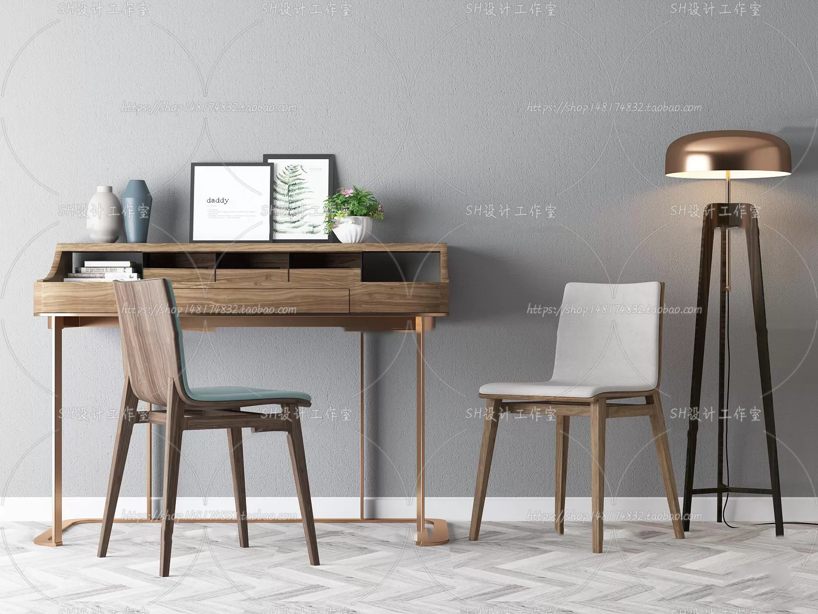 Study Desk – 3D Models – 2247