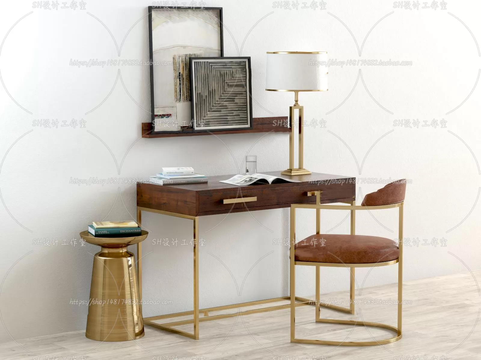 Study Desk – 3D Models – 2259