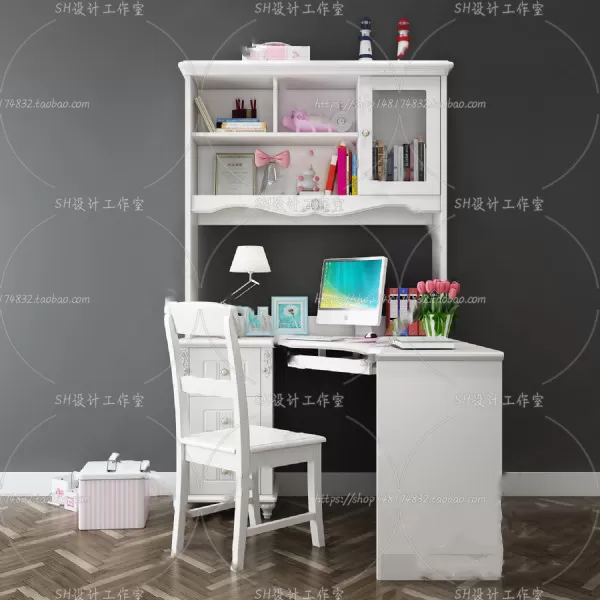 Study Desk – 3D Models – 2299