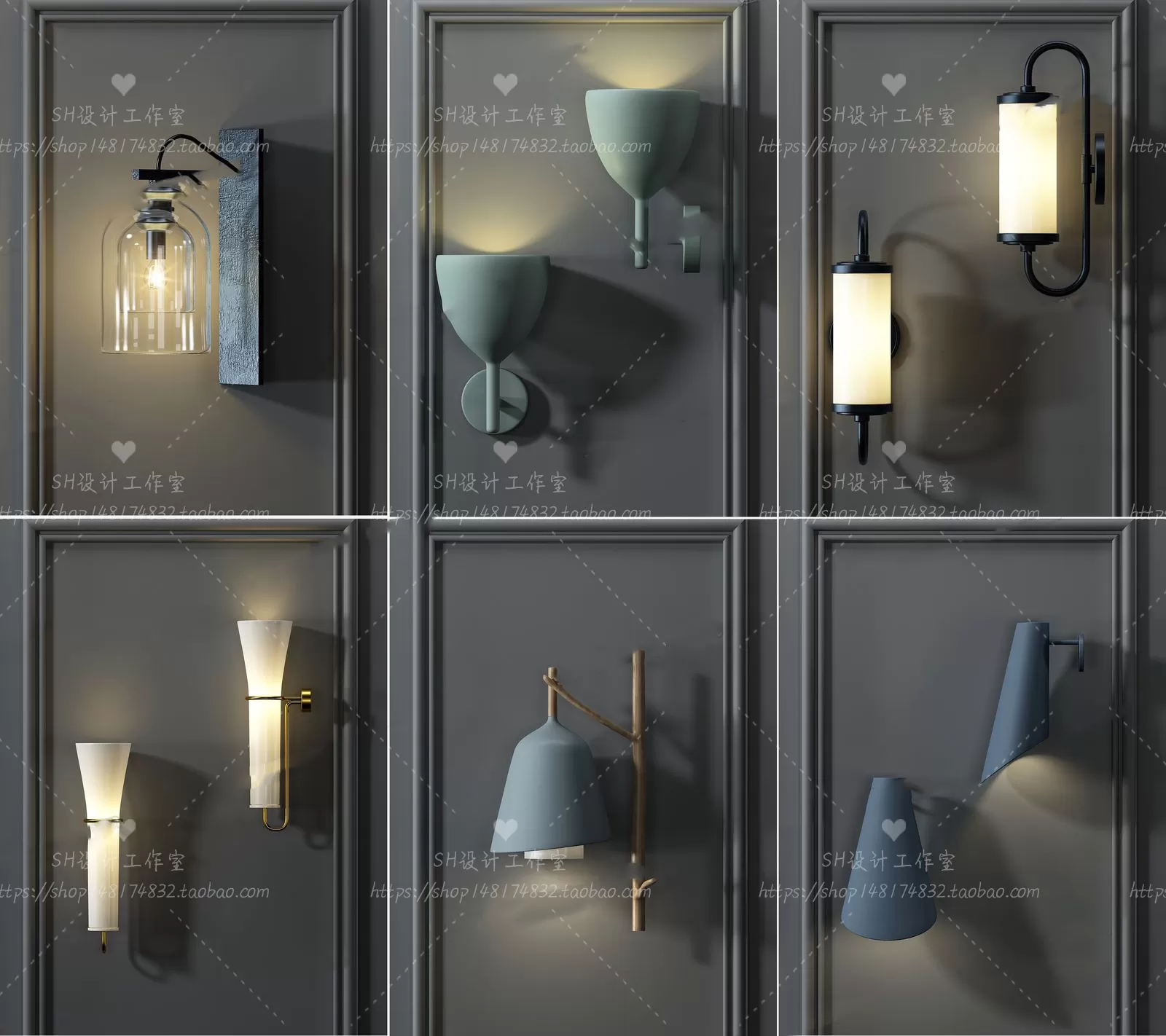 Wall Lamp – 3D Models – 2323