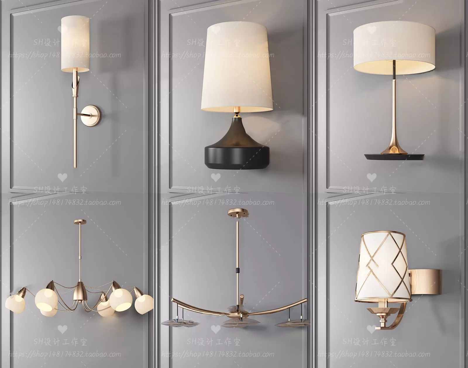 Wall Lamp – 3D Models – 2333