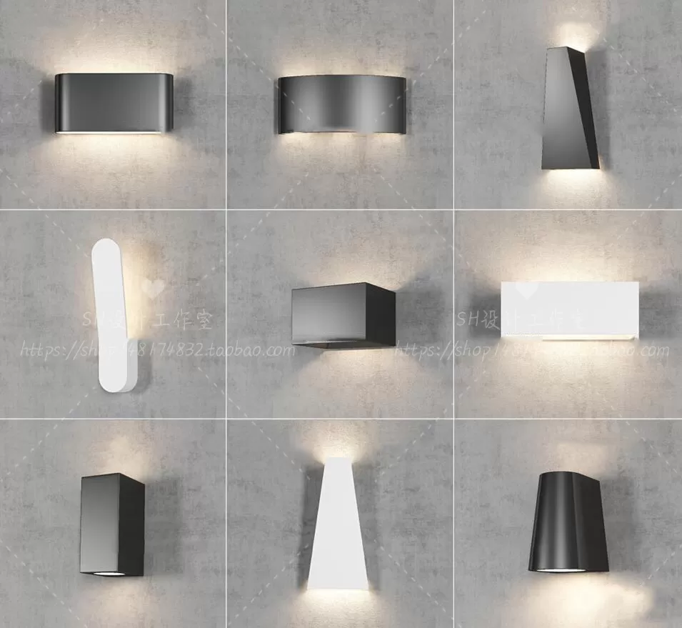 Wall Lamp – 3D Models – 2413 Wall Lamp – 3D Models – 2413