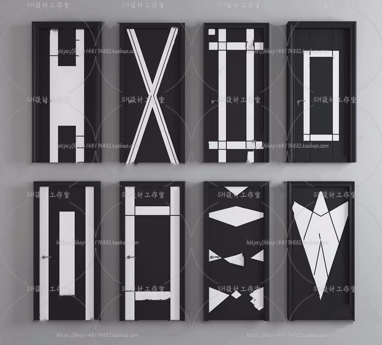 Door – 3D Models – 3DS Max – 0026 Door – 3D Models – 3DS Max – 0026