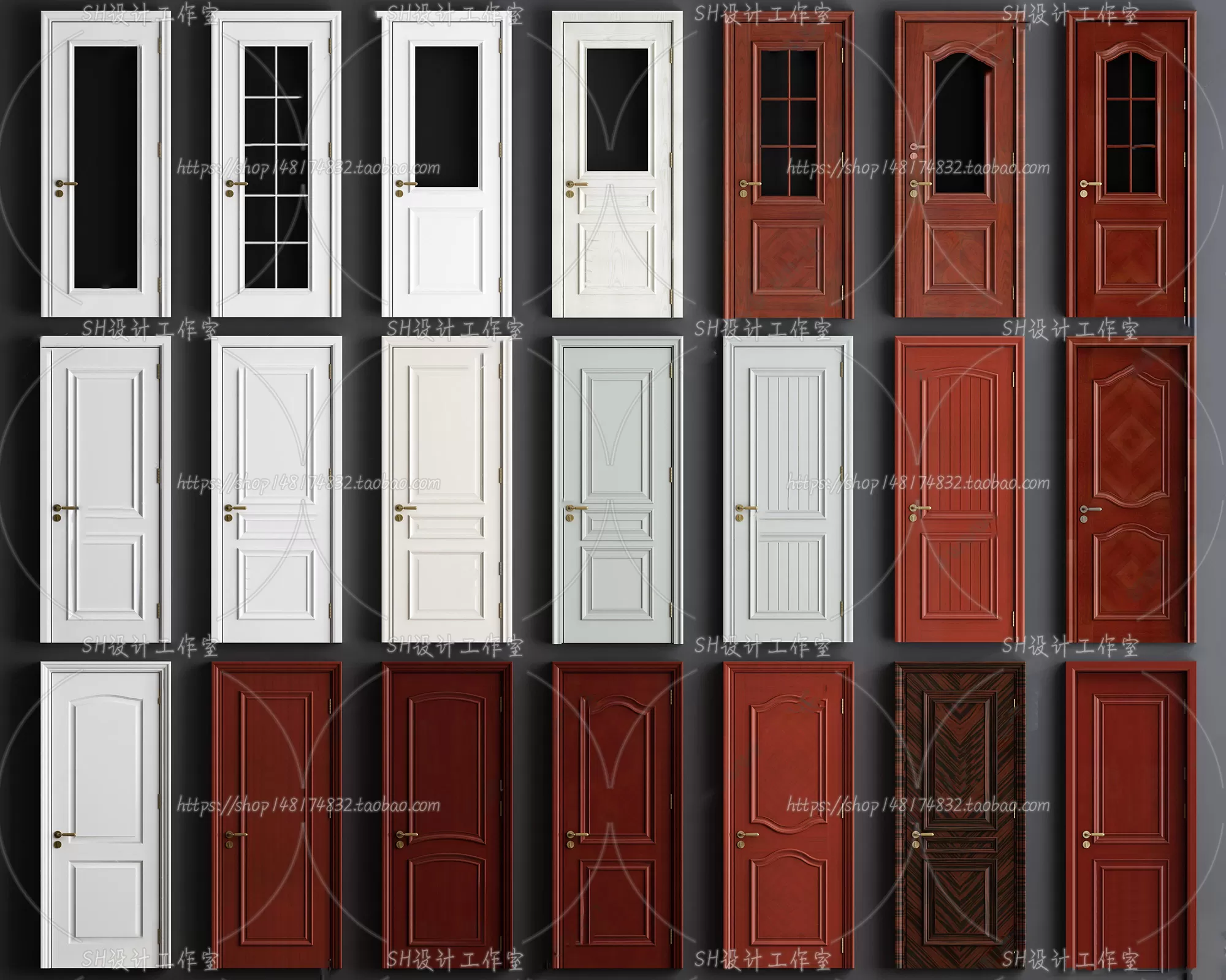 Door – 3D Models – 3DS Max – 0044 Door – 3D Models – 3DS Max – 0044