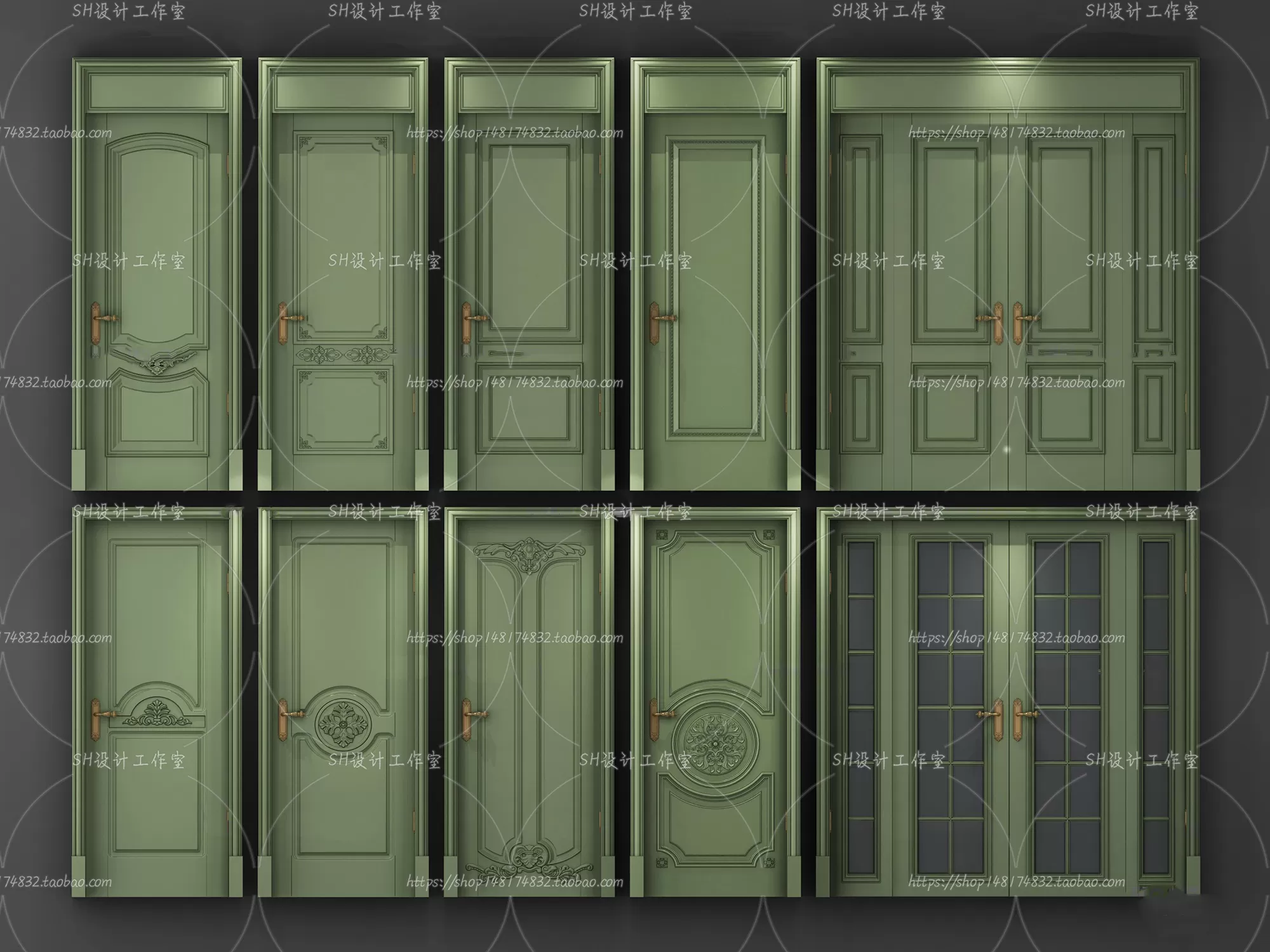 Door – 3D Models – 3DS Max – 0045 Door – 3D Models – 3DS Max – 0045