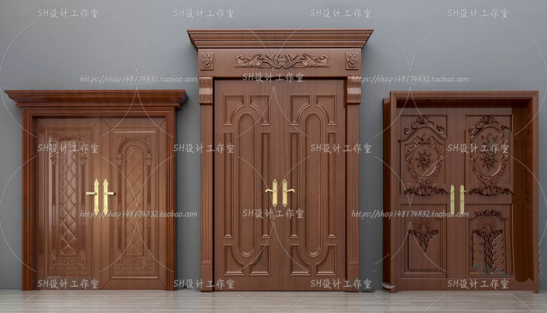 Door – 3D Models – 3DS Max – 0058 Door – 3D Models – 3DS Max – 0058