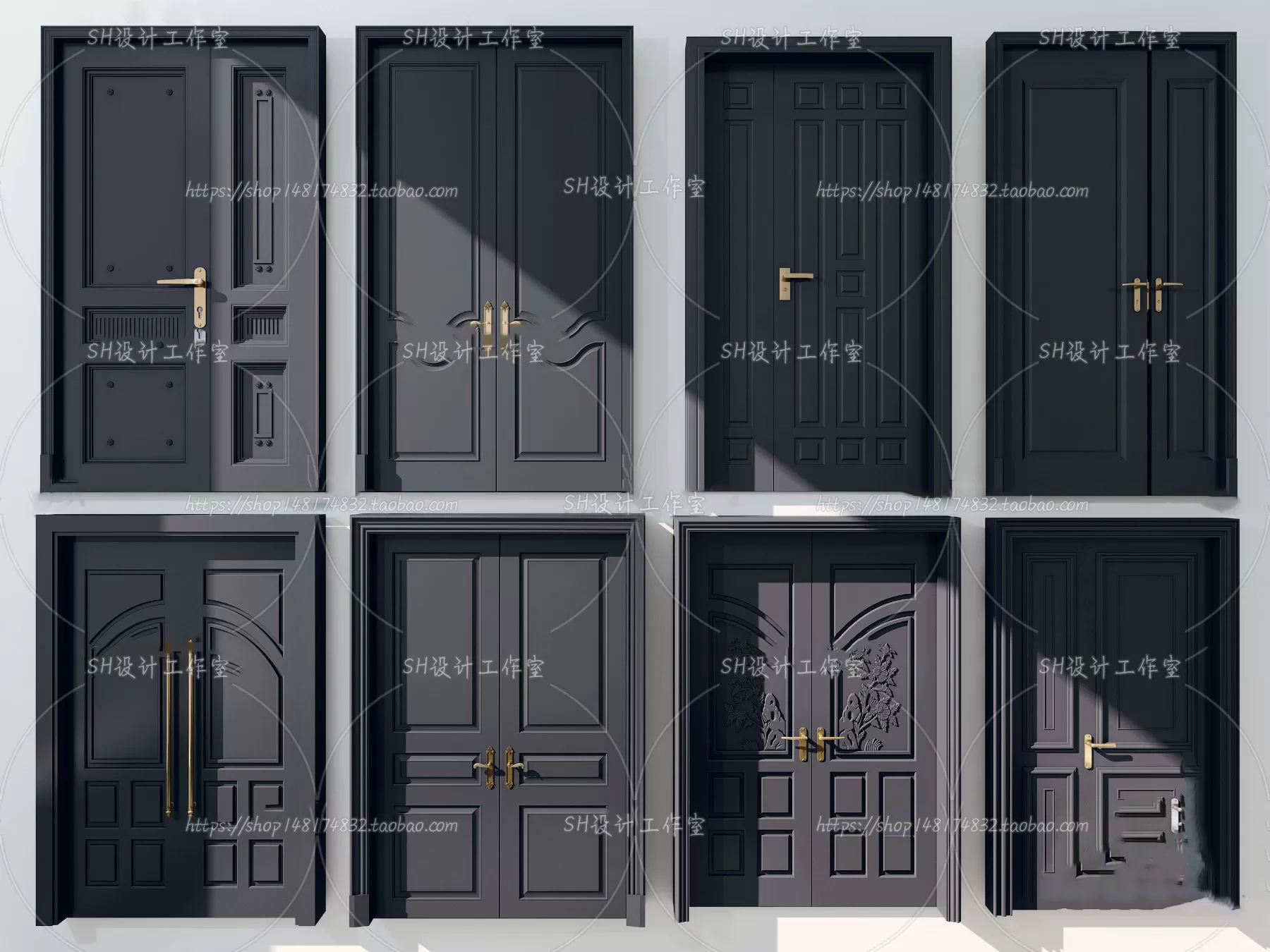 Door – 3D Models – 3DS Max – 0076 Door – 3D Models – 3DS Max – 0076