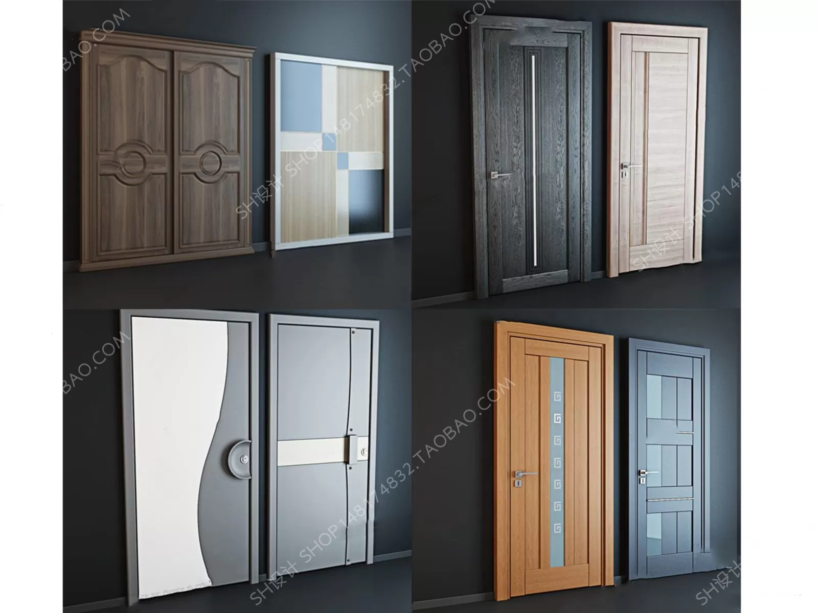 Door – 3D Models – 3DS Max – 0162 Door – 3D Models – 3DS Max – 0162