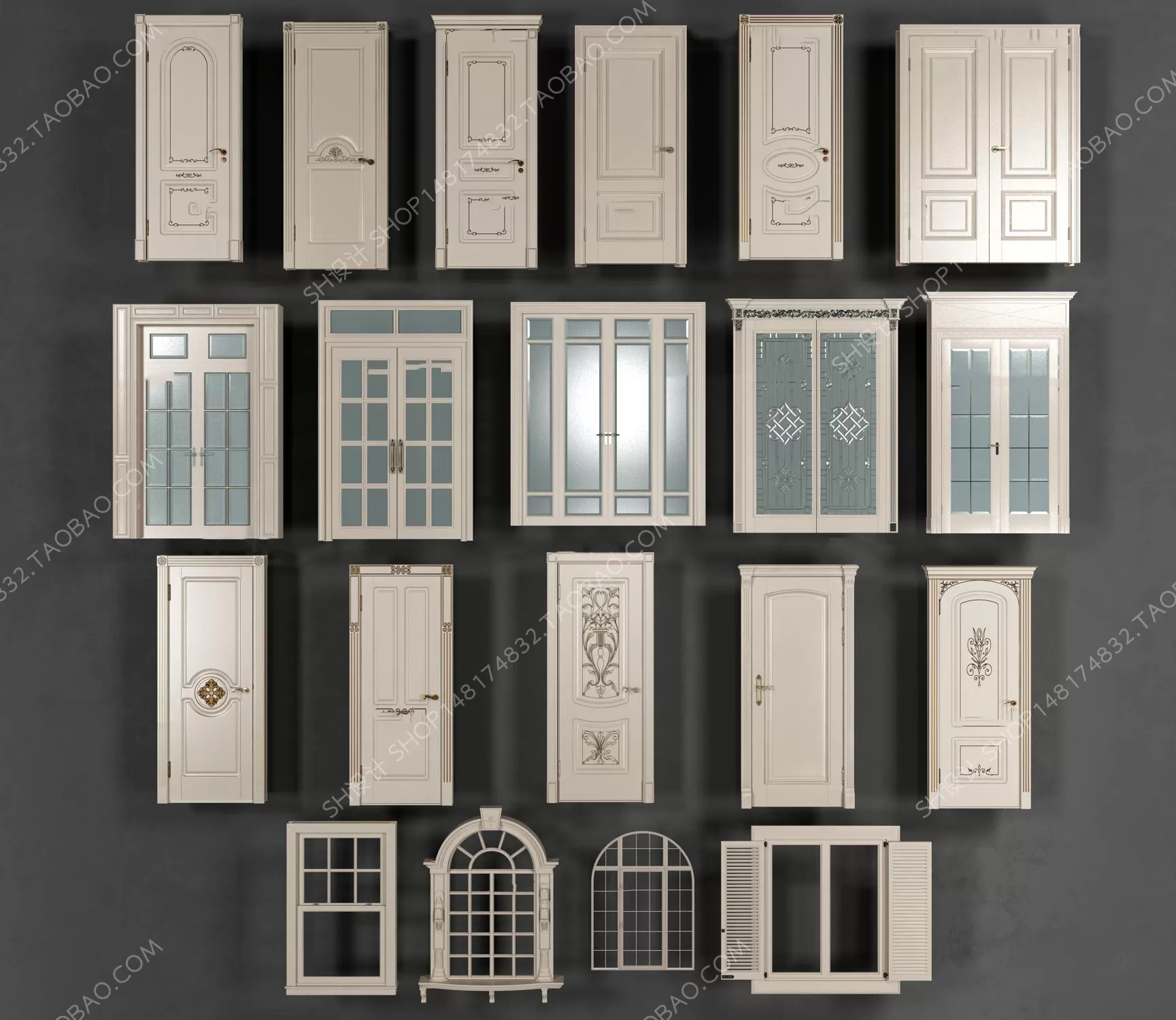 Door – 3D Models – 3DS Max – 0180 Door – 3D Models – 3DS Max – 0180