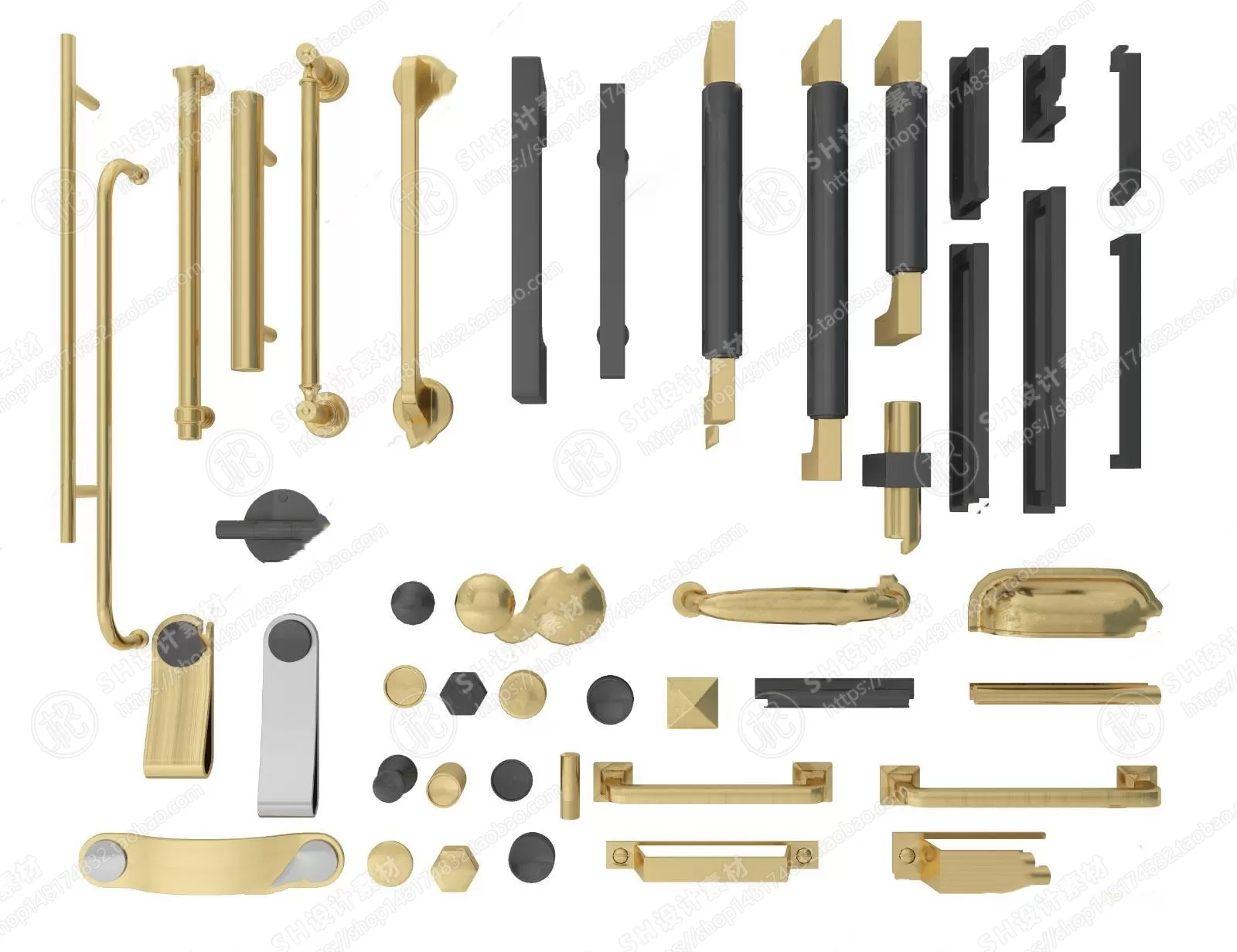 Door Handle – 3D Models – 0243