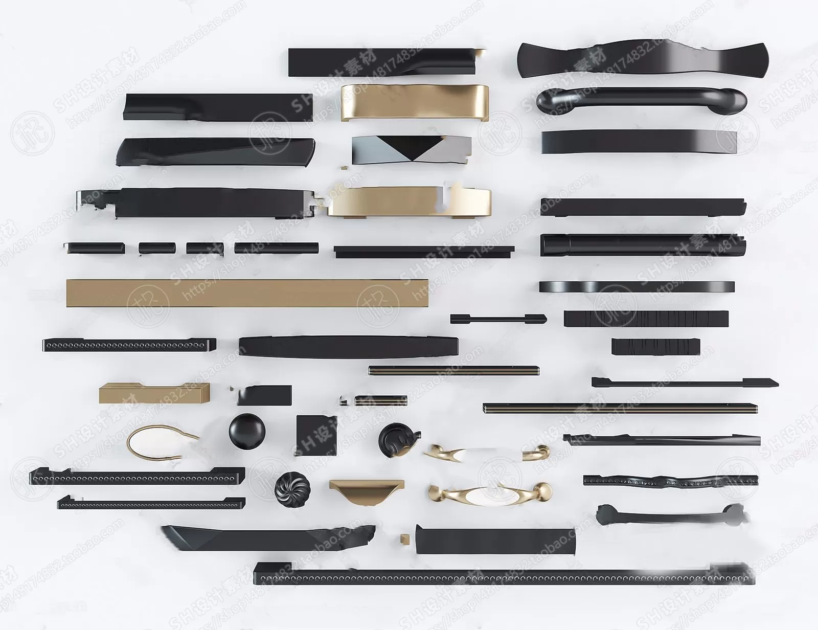 Door Handle – 3D Models – 0244