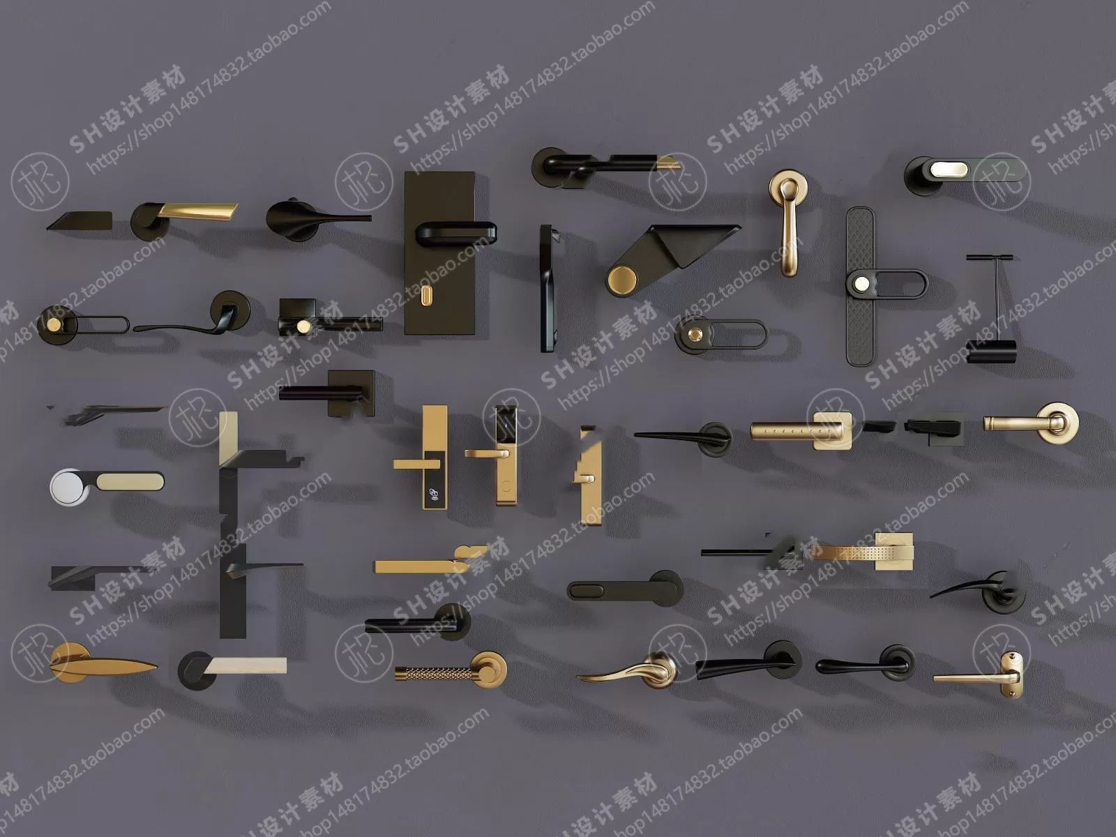 Door Handle – 3D Models – 0247