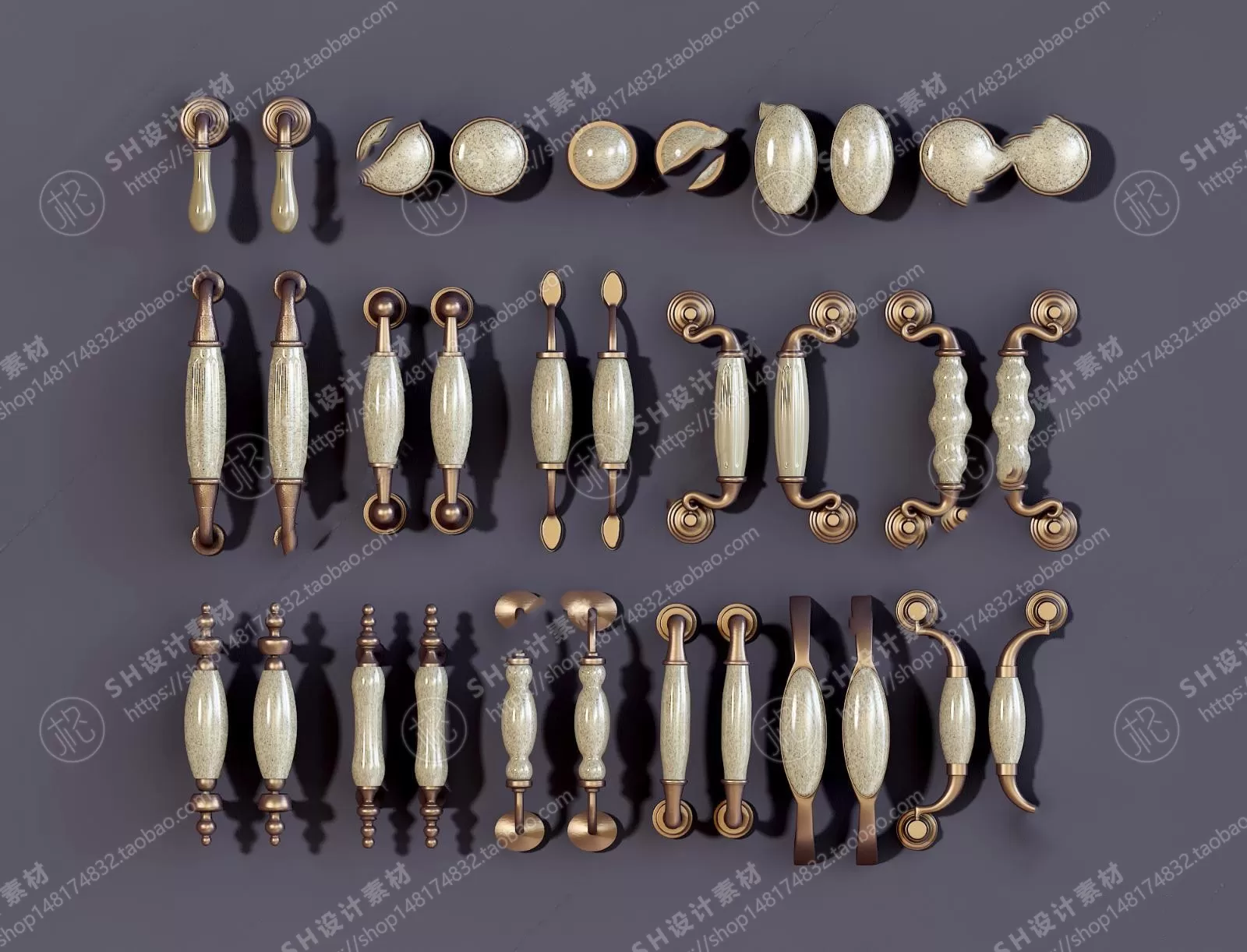 Door Handle – 3D Models – 0248