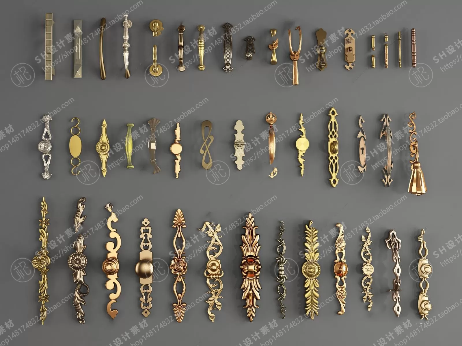 Door Handle – 3D Models – 0250