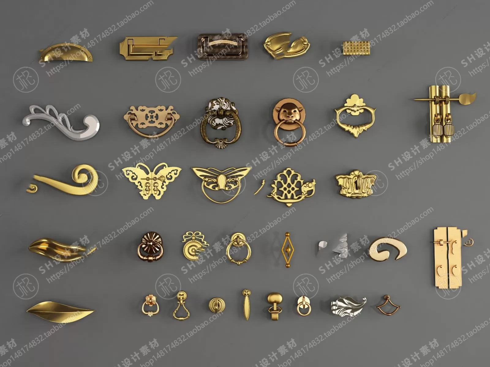 Door Handle – 3D Models – 0251