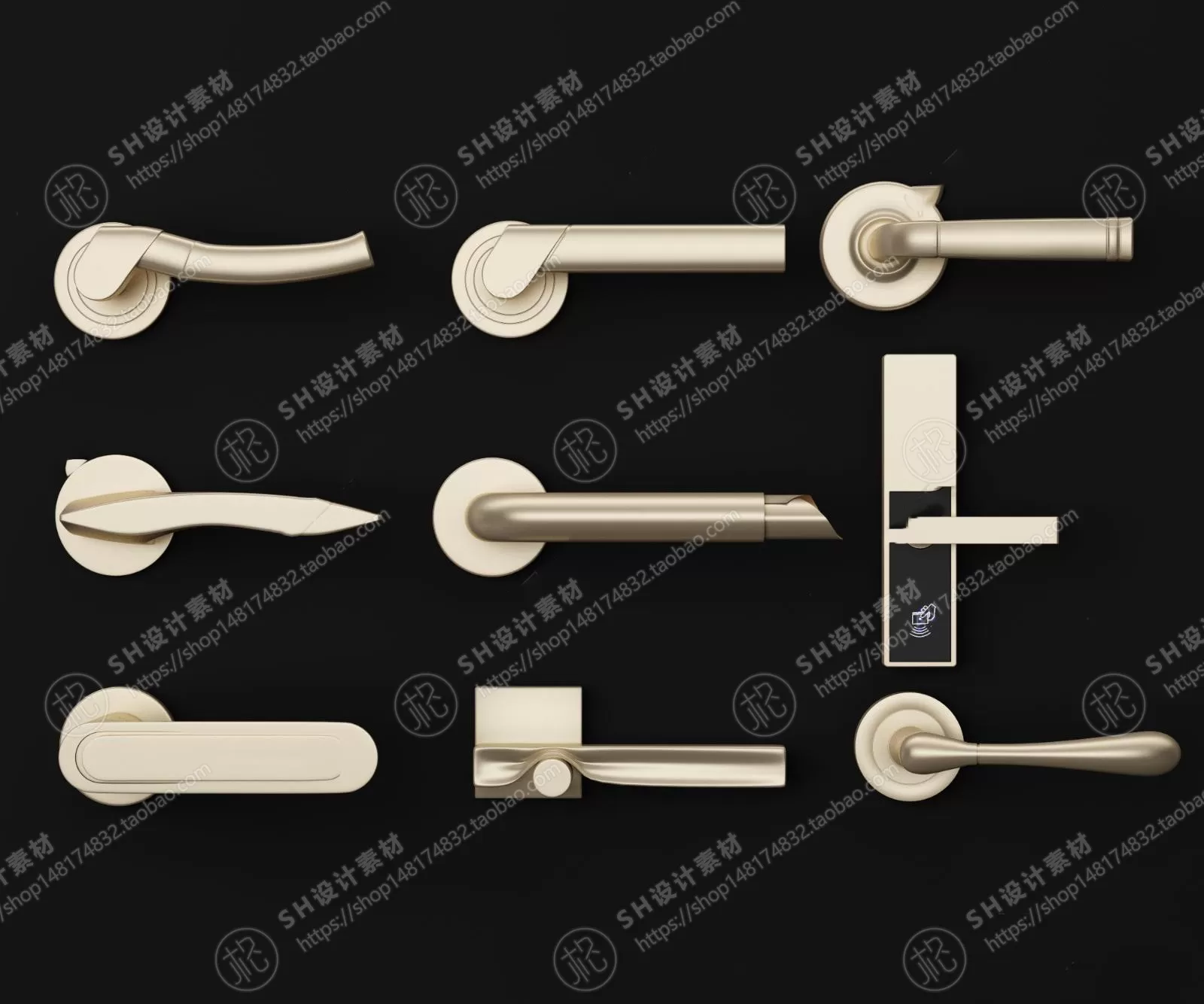 Door Handle – 3D Models – 0253