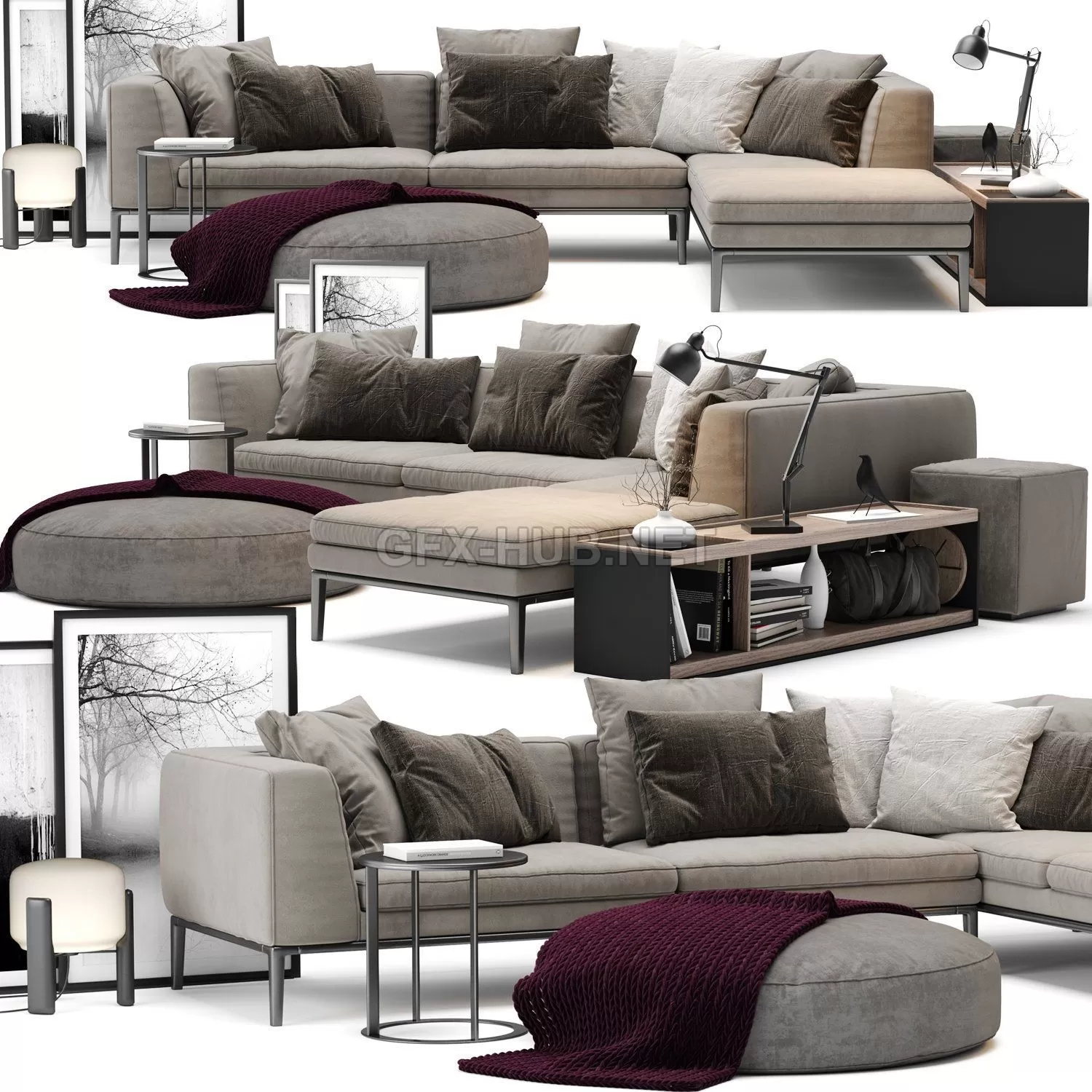 B and B Italia Michel Sofa 12 – 206807
