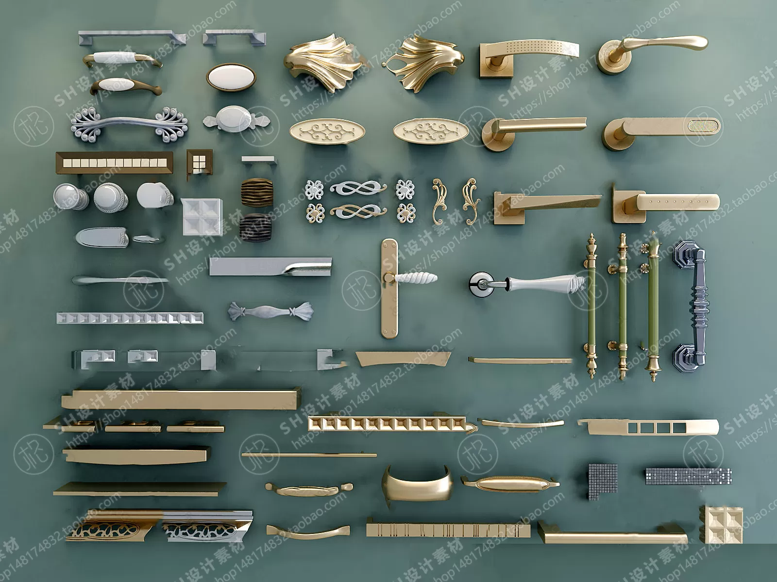 Door Handle – 3D Models – 0269