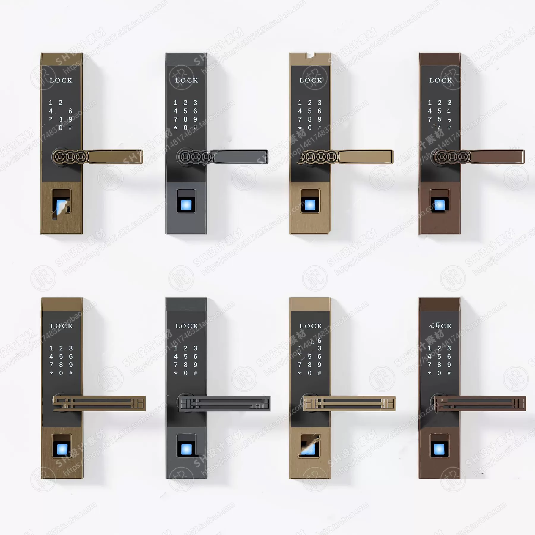 Door Handle – 3D Models – 0282