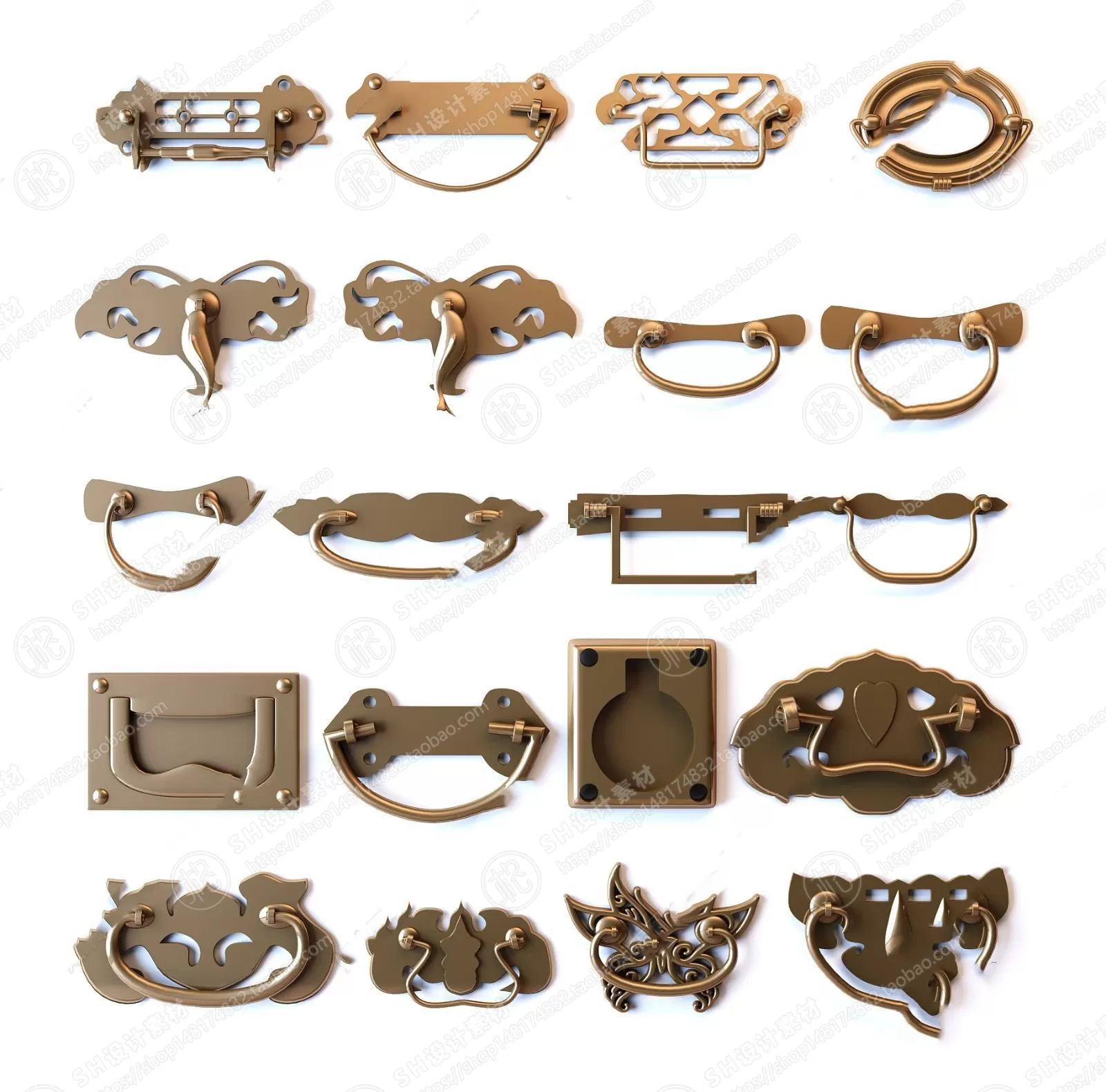 Door Handle – 3D Models – 0287