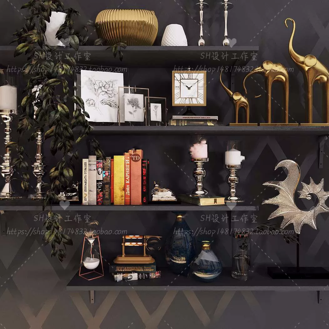 Decorative Sets – 3D Models – 0160