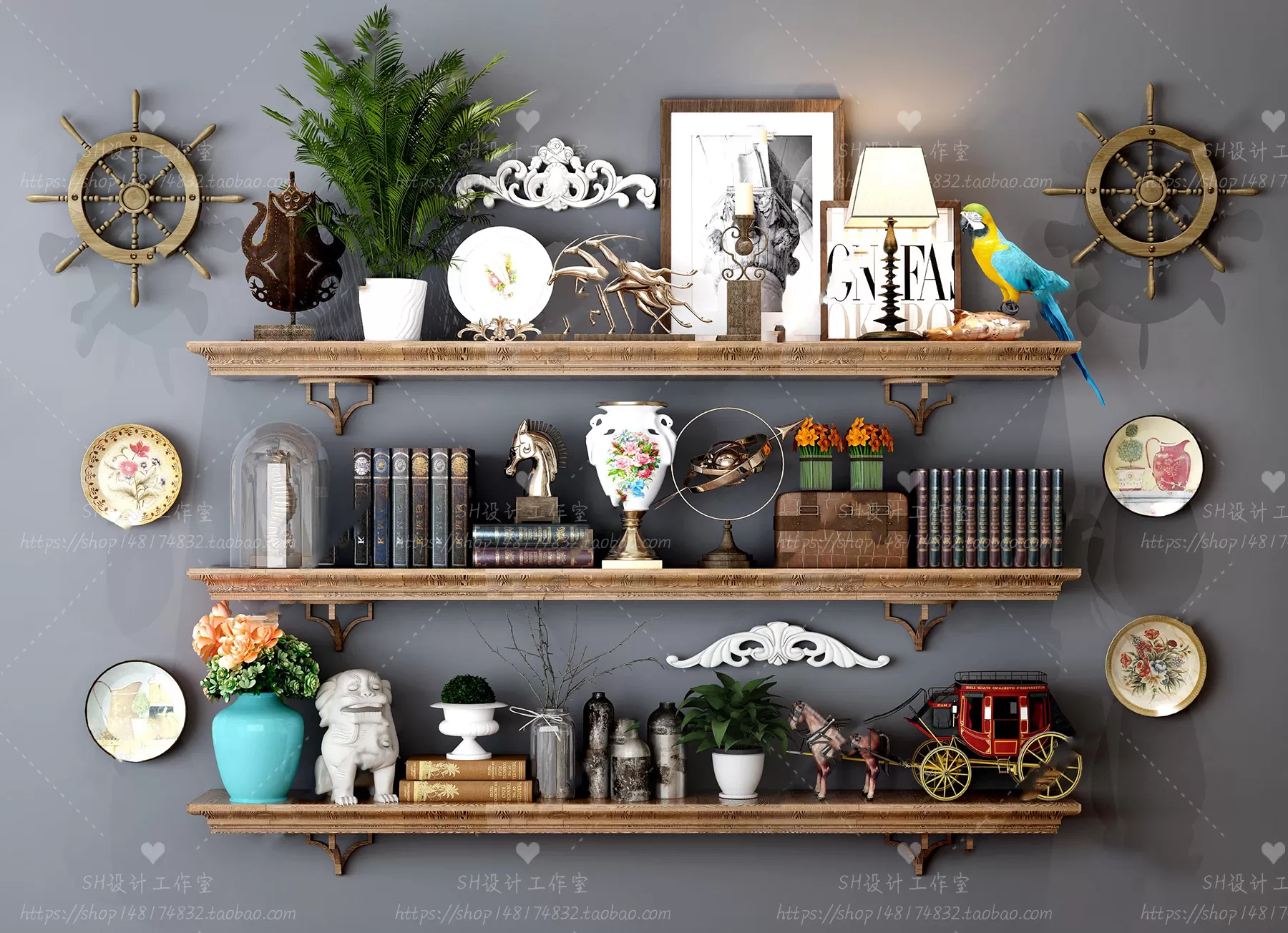 Decorative Sets – 3D Models – 0218