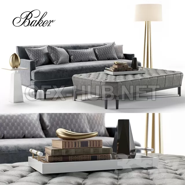 Baker Celestite Sofa – 206953