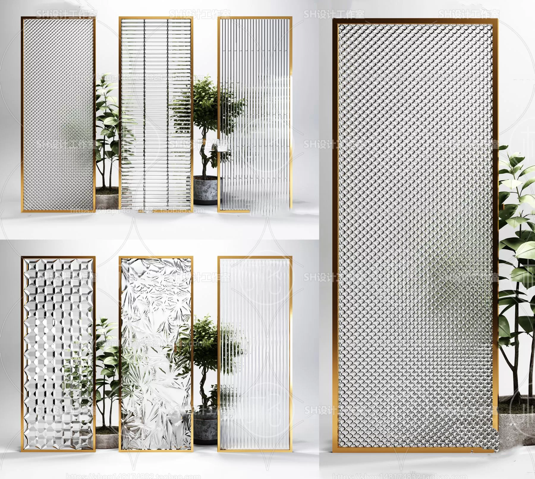 Screen Partition 3D Models – 0006